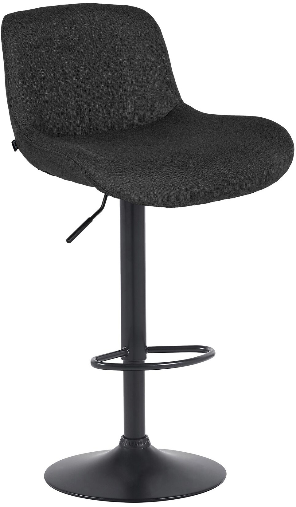 CLP Barhocker Solon Schwarz Stoff Farbe: schwarz, Material: Stoff