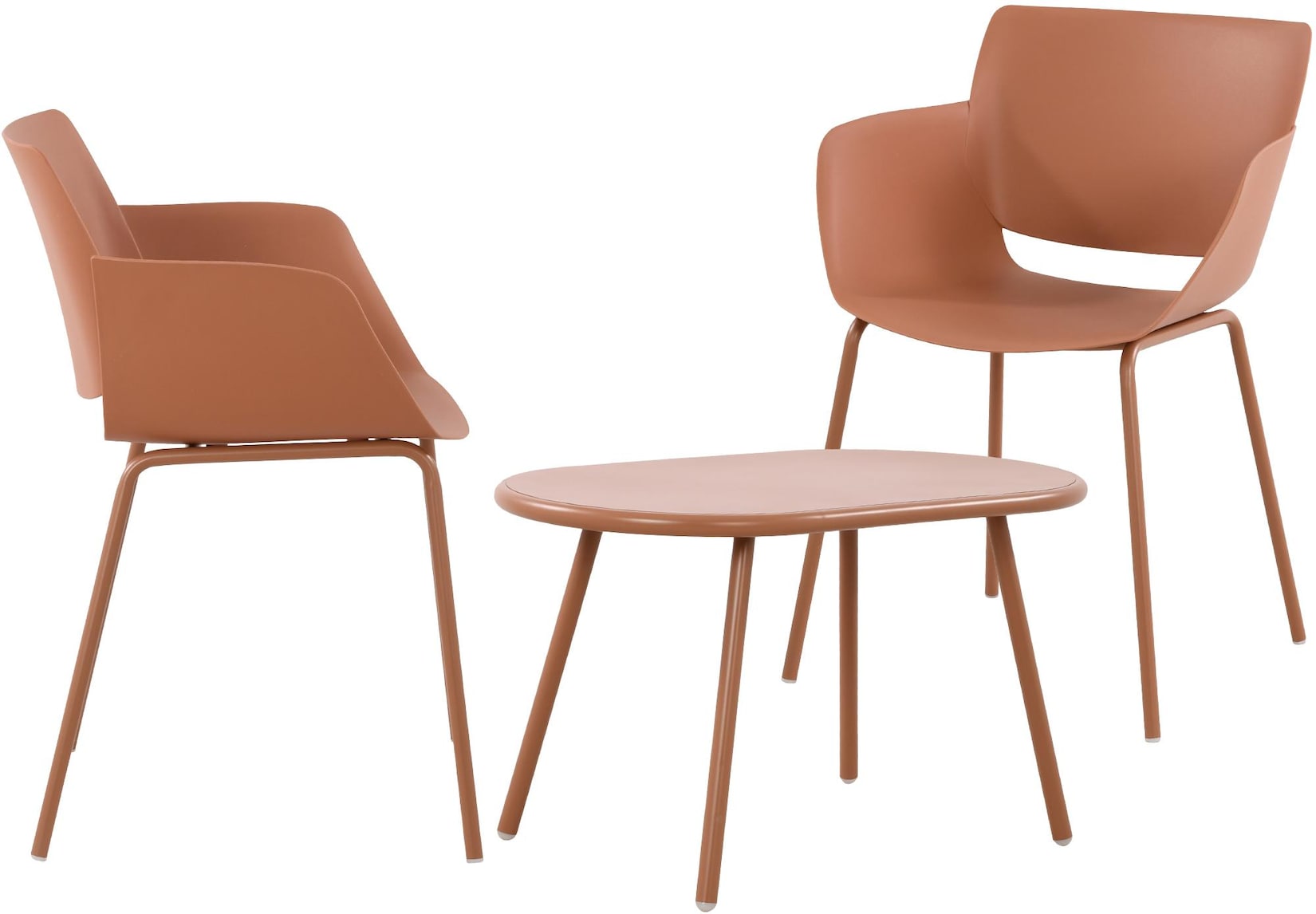 CLP Sitzgruppe Velvena 2er Farbe: terracotta, Set-Inhalt: 2 Stühle