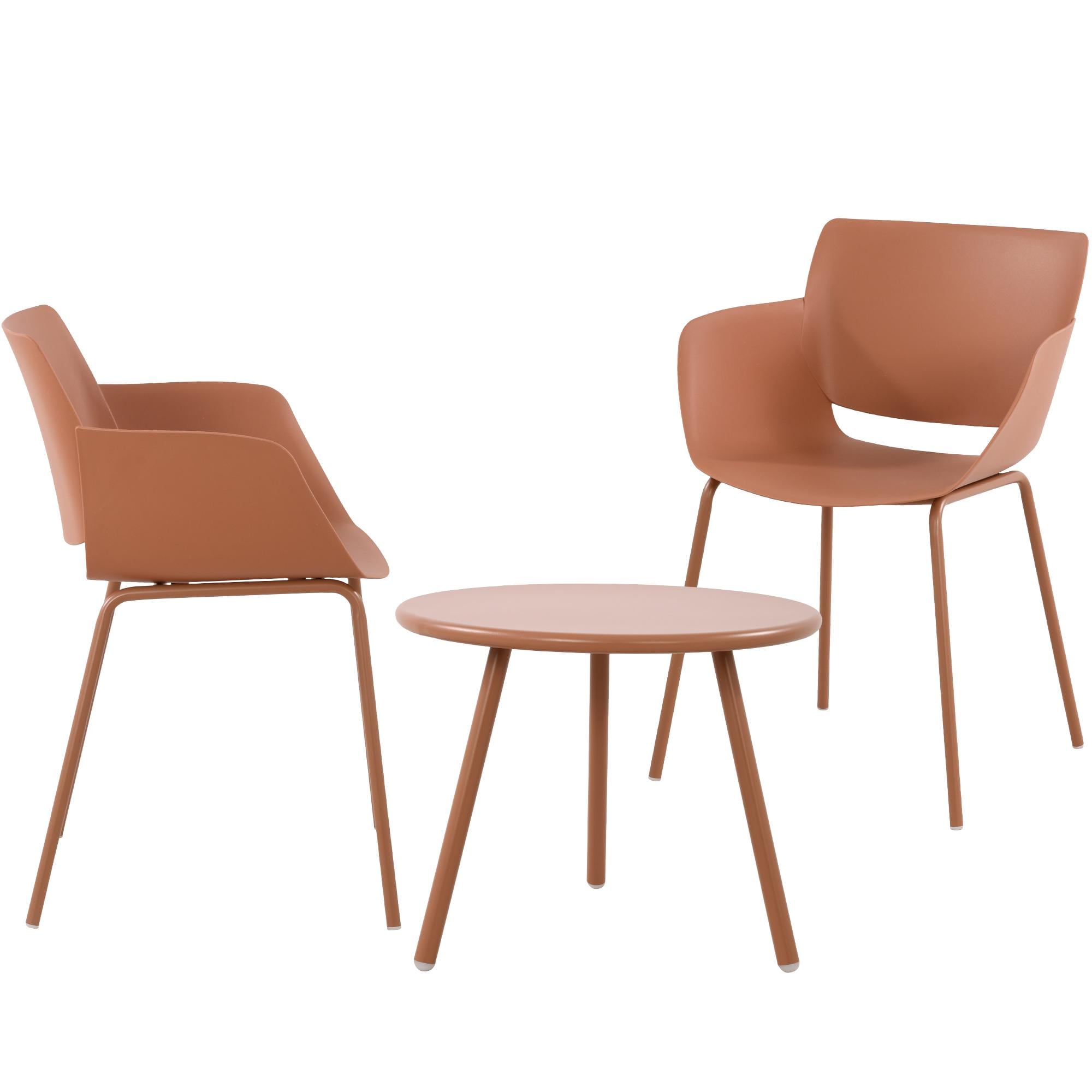 CLP Sitzgruppe Berena f&uuml;r den Garten I Set aus Tisch Berea und St&uuml;hlen Alpena I Outdoor-Set wetterfest und UV-best&auml;ndig I Gartenm&ouml;bel - Bild 1