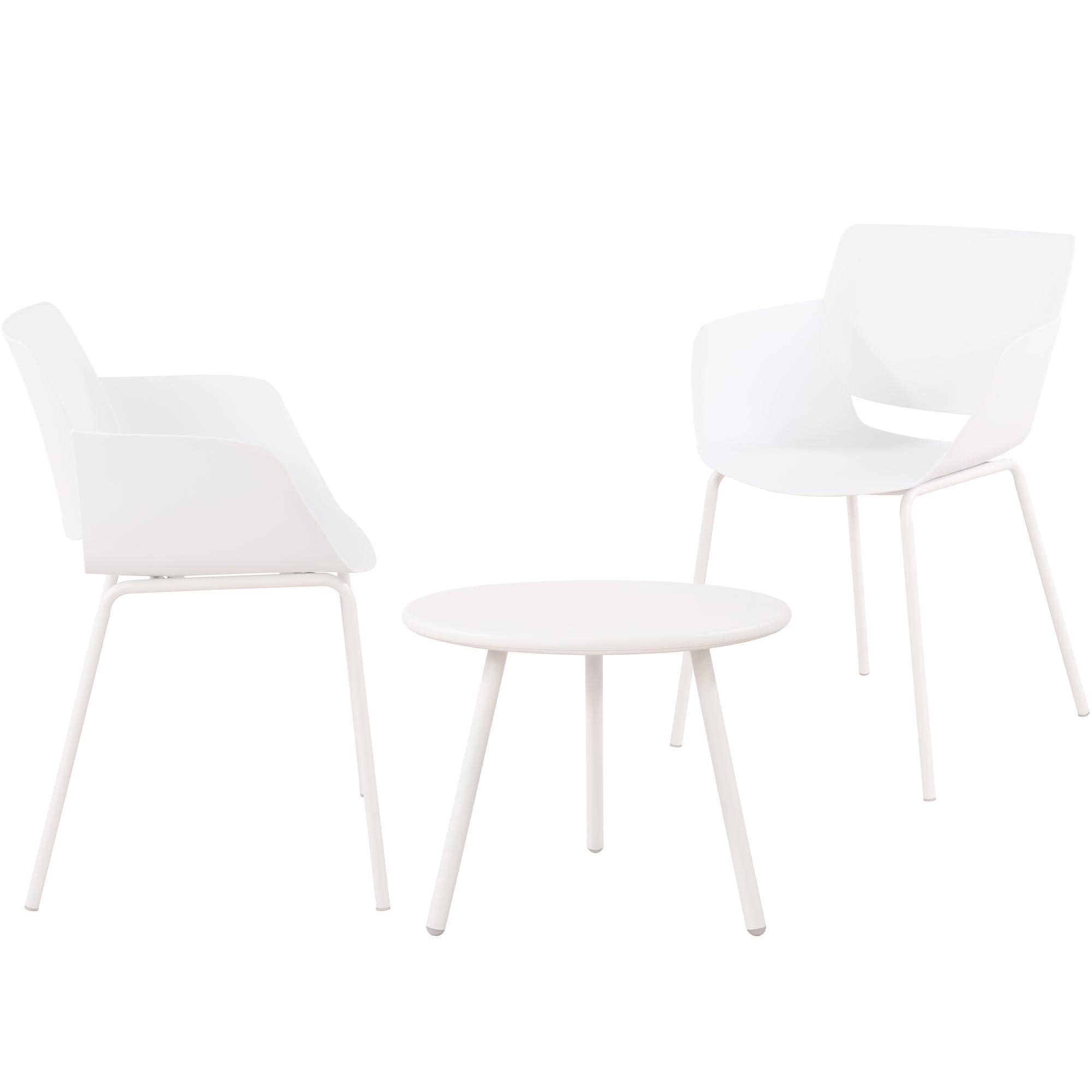 CLP Sitzgruppe Berena f&uuml;r den Garten I Set aus Tisch Berea und St&uuml;hlen Alpena I Outdoor-Set wetterfest und UV-best&auml;ndig I Gartenm&ouml;bel - Bild 1