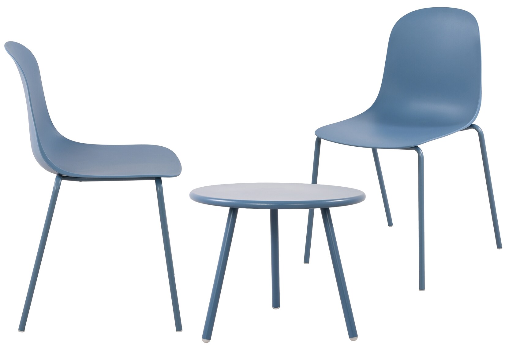 CLP 2er Sitzgruppe Mindin I Garten-Set 2x Stuhl stapelbar und 1x Tisch I Outdoor-Set wetterfest und UV-beständig I Gartenmöbel | 04255716357030