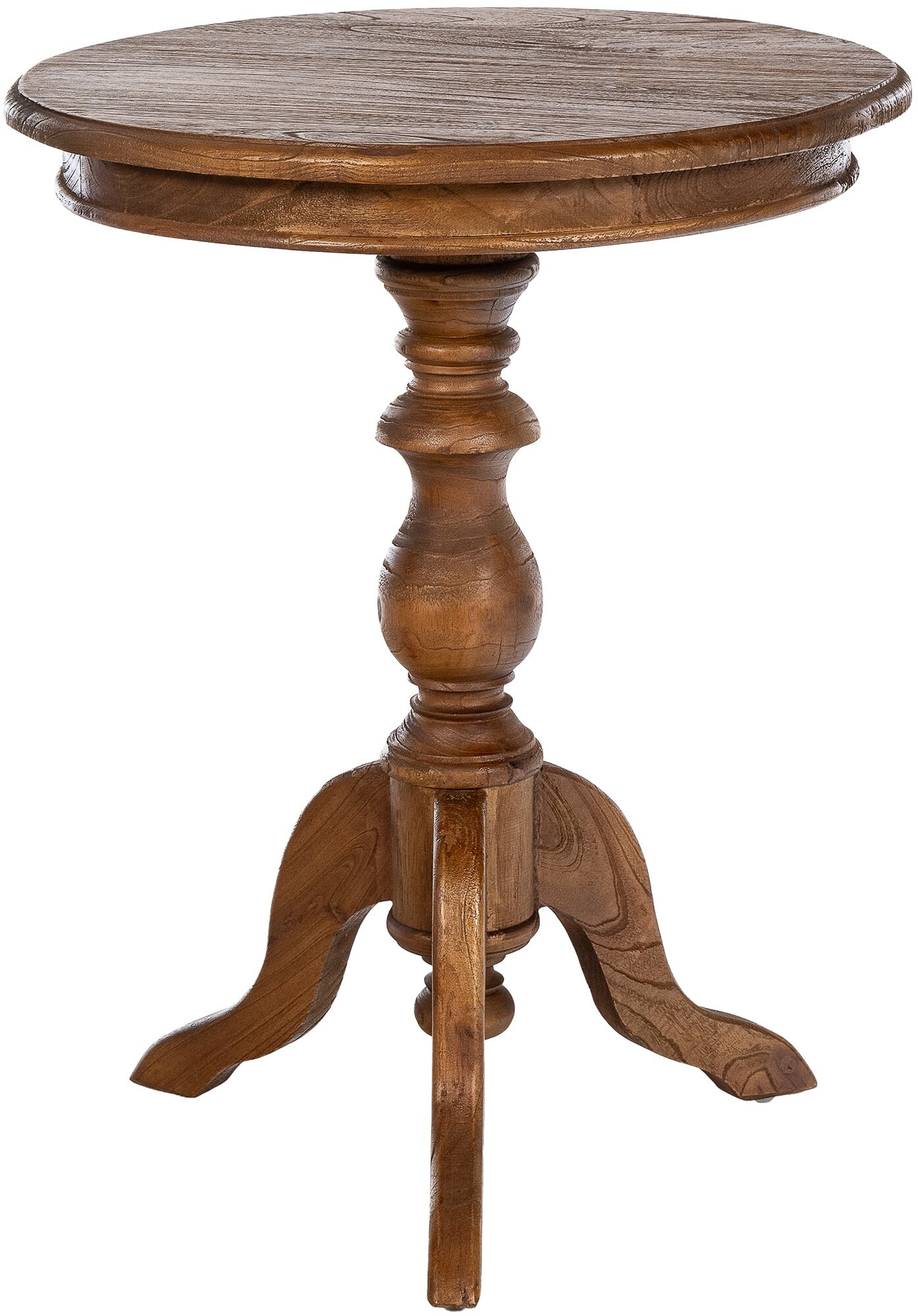 CLP Beistelltisch Wiva rund Holz, Holztisch 50cm Durchmesser f&uuml;r Wohnzimmer und Esszimmer, aus hochwertigem Mindiholz - Bild 1