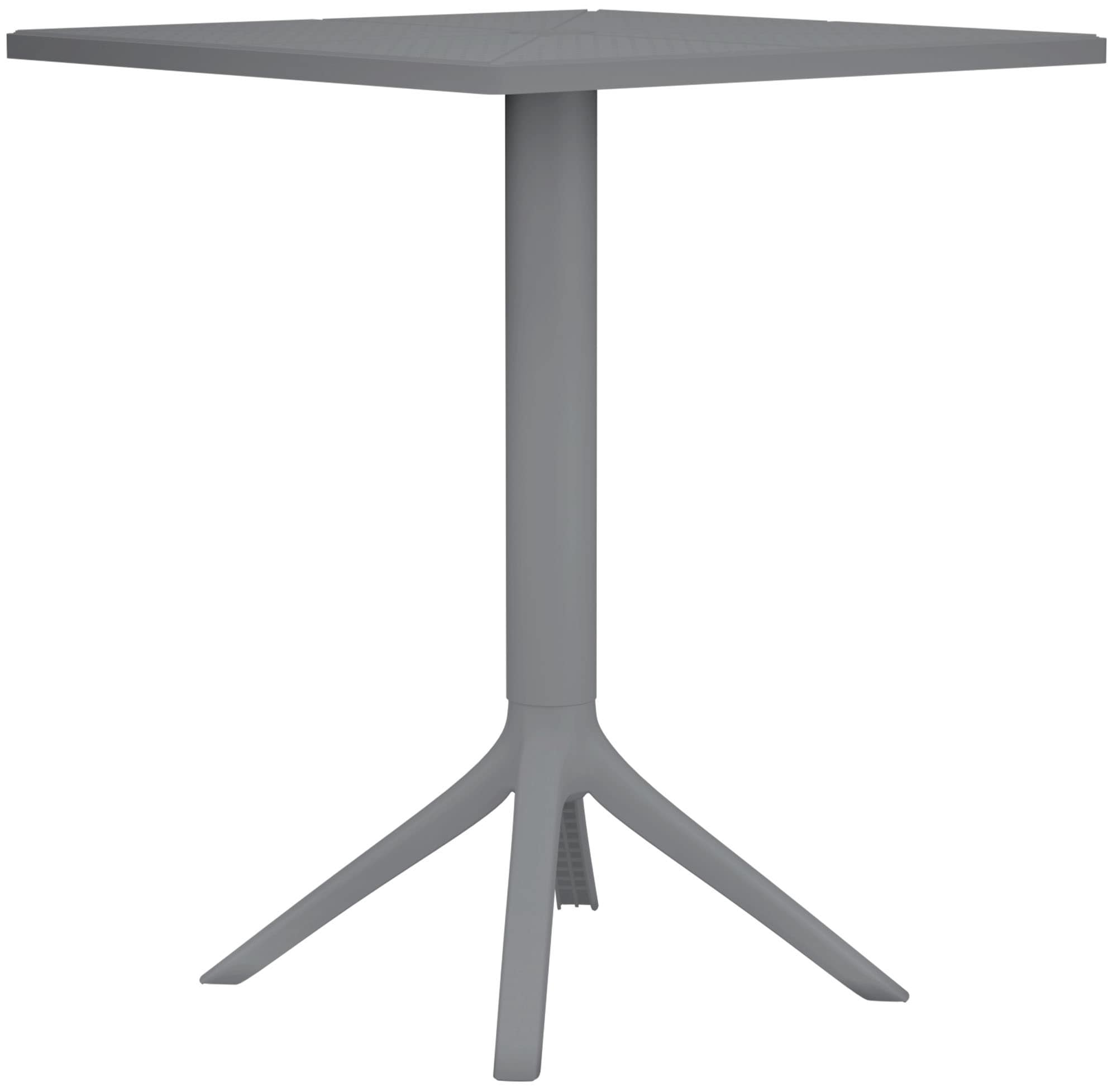 CLP Tisch Nuvela 60 x 60 cm | Wetterfester Gartentisch mit UV-best&auml;ndiger Oberfl&auml;che | Eckiger Balkontisch aus Polypropylen - Bild 1