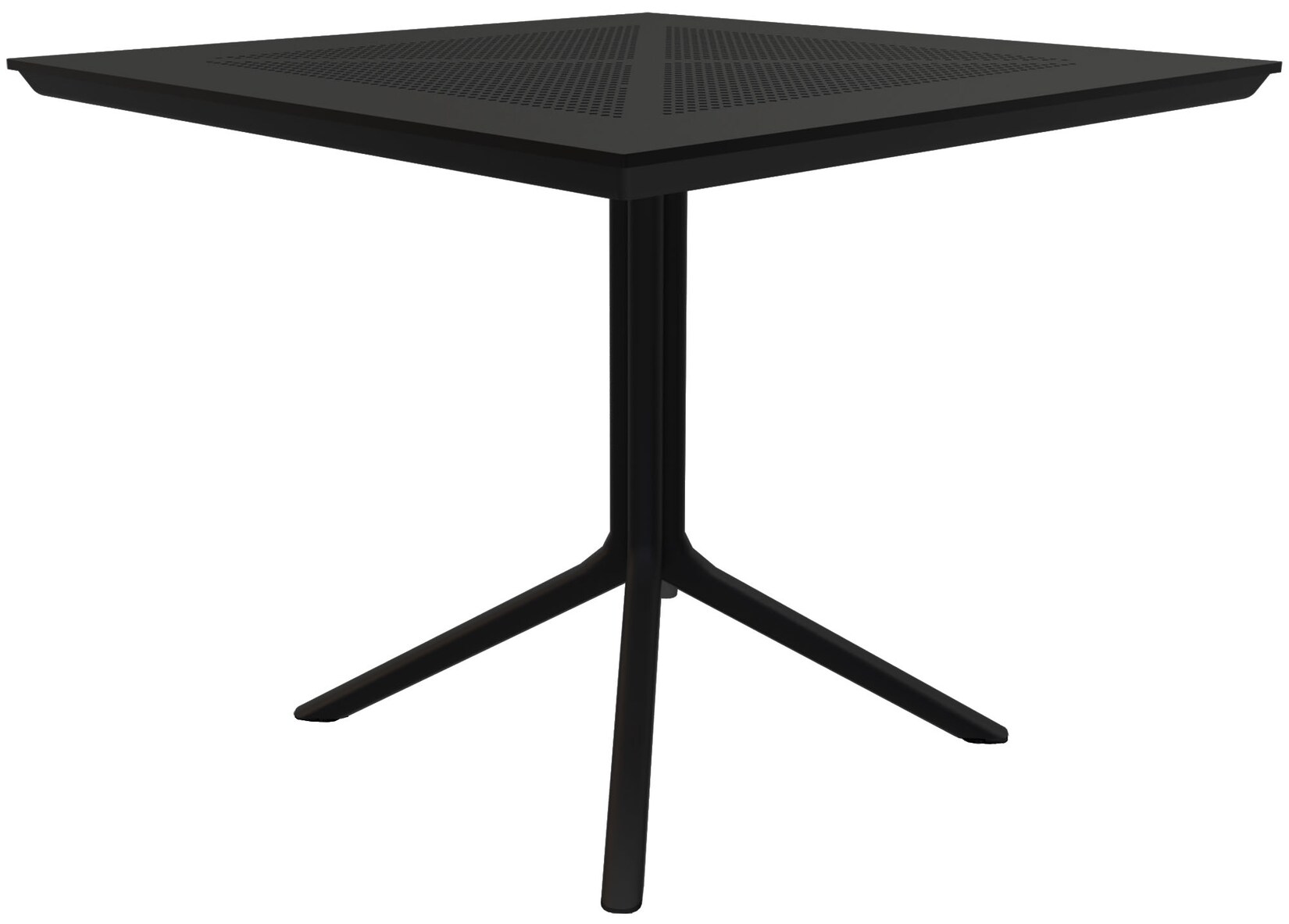 Tisch Lenval 80 x 80 cm   Wetterfester Gartentisch mit UV-beständiger Oberfläche   Eckiger Balkontisch aus Polypropylen