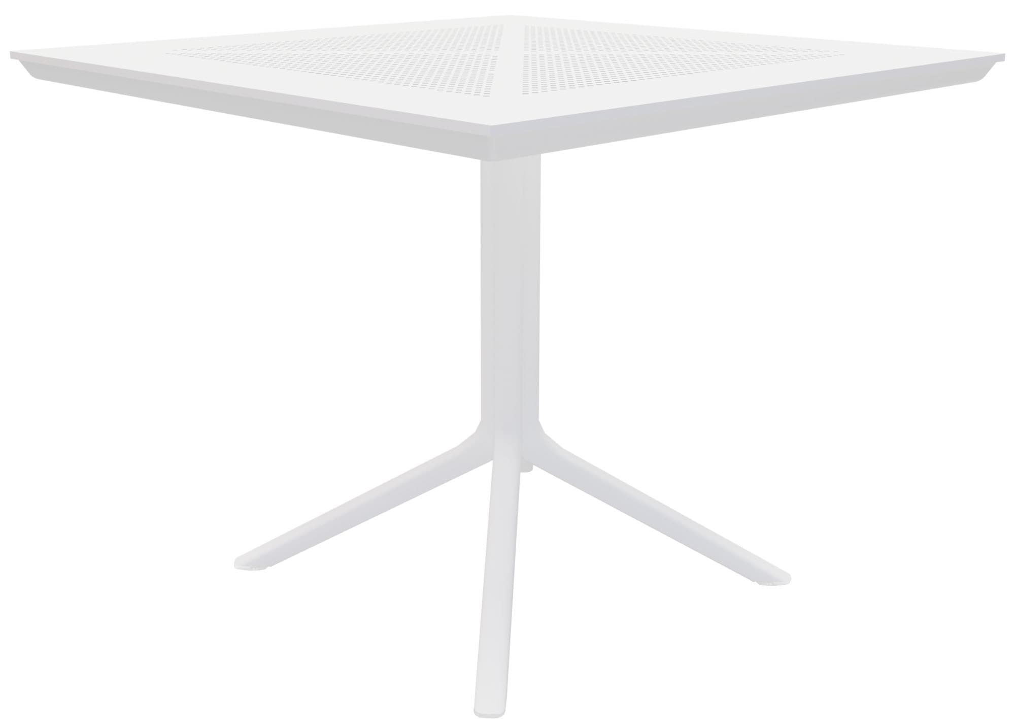 CLP Tisch Lenval 80 x 80 cm | Wetterfester Gartentisch mit UV-best&auml;ndiger Oberfl&auml;che | Eckiger Balkontisch aus Polypropylen - Bild 1