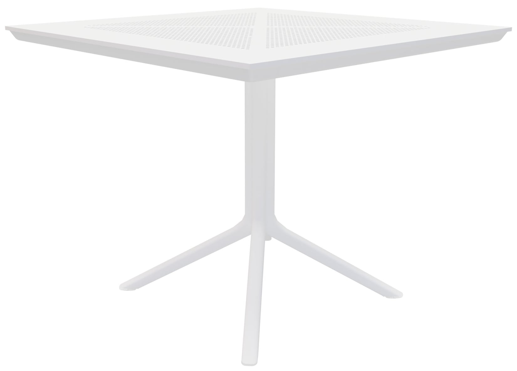 CLP Gartentisch Lenval 80 x 80 cm wetterfester Balkontisch mit UV-beständiger Oberfläche, eckiger Bistrotisch für Balkon, Terrasse und …