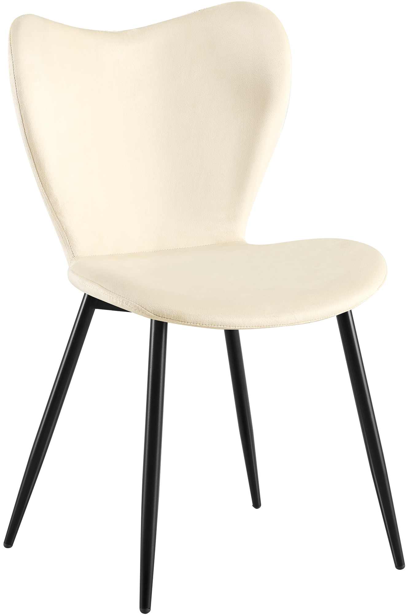 CLP Esszimmerstuhl Maika, ergonomischer Polsterstuhl mit Samt- oder Stoffbezug, K&uuml;chenstuhl mit Metallgestell, belastbar bis 150 kg - Bild 1