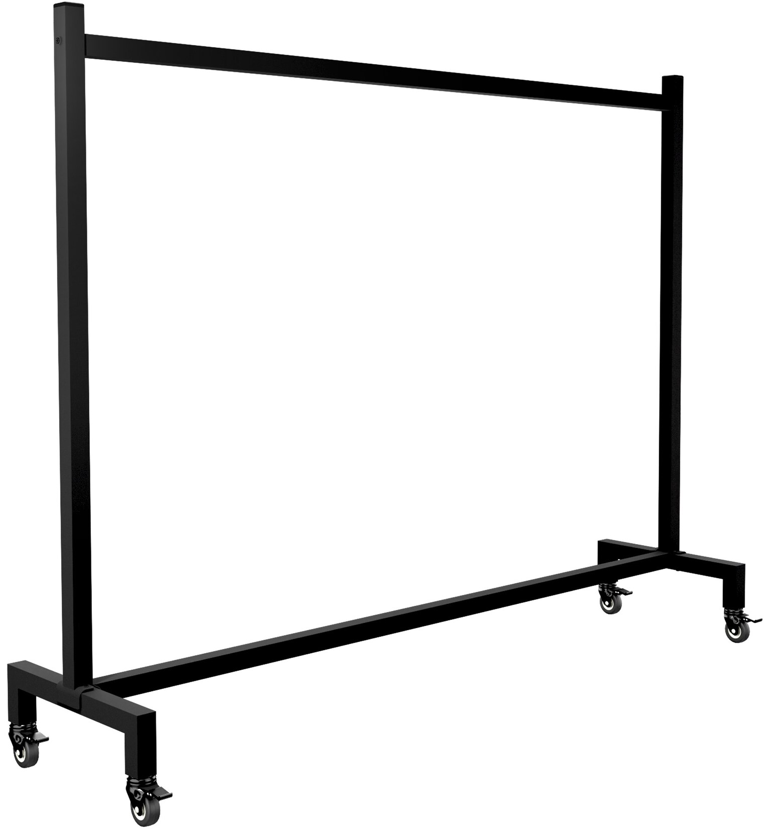 CLP Kleiderständer rollbar Gisborne mit Stahl-Gummirädern, schmaler Garderobenständer für Flur, Schlafzimmer, Ankleide und Boutique, mobil