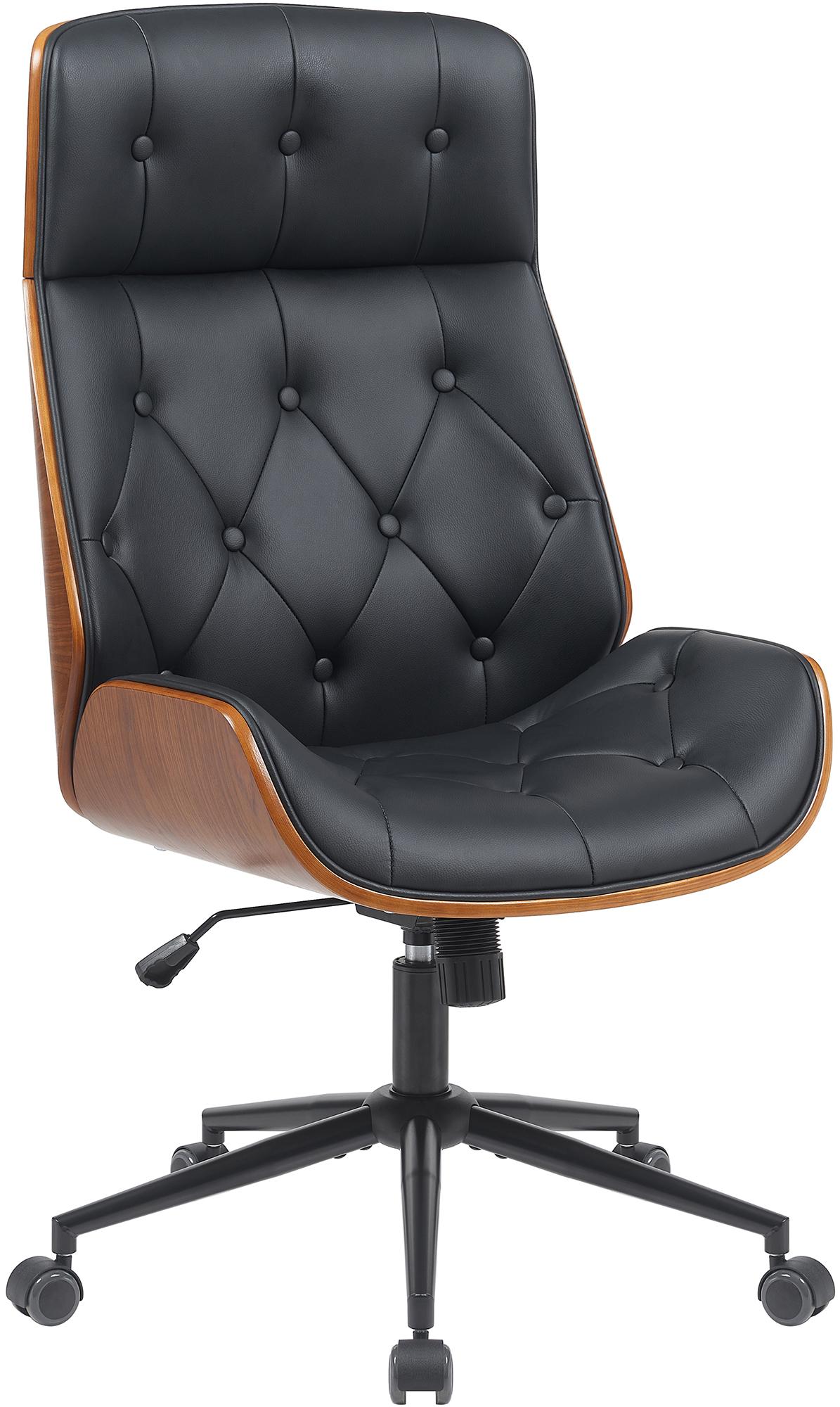 CLP B&uuml;rostuhl ergonomisch Martil, h&ouml;henverstellbar und drehbar, Kippmechanik und Armlehnen, Chefsessel in Chesterfield-Optik - Bild 1