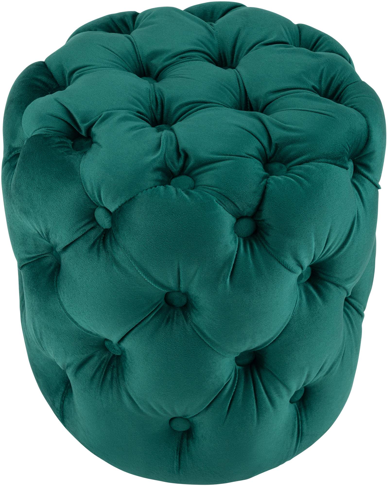 CLP Sitzhocker Samt rund Drancy, gepolstert mit Zierkn&ouml;pfen, Chesterfield-Optik, Polsterhocker f&uuml;r Wohnzimmer & Schlafzimmer - Bild 1