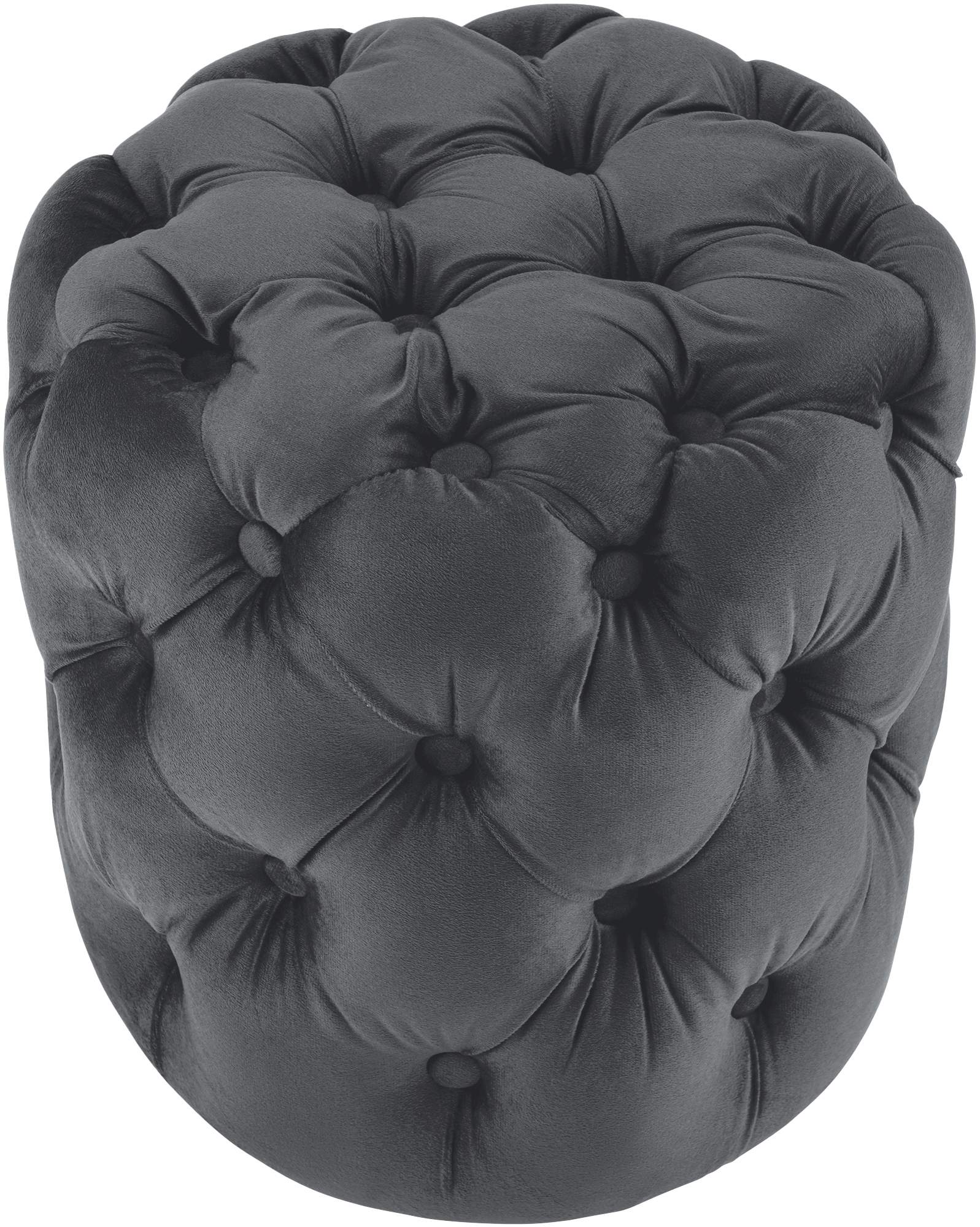 CLP Sitzhocker Samt rund Drancy, gepolstert mit Zierkn&ouml;pfen, Chesterfield-Optik, Polsterhocker f&uuml;r Wohnzimmer & Schlafzimmer - Bild 1