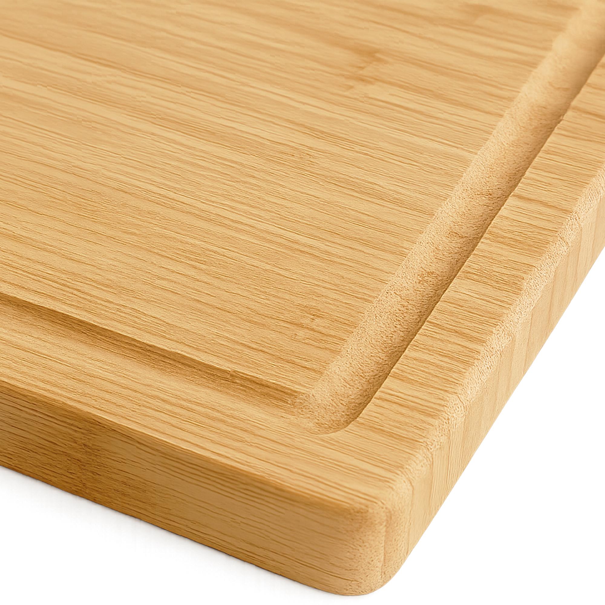 CLP Schneidebrett Holz gro XXXL 45 x 30 cm, Kchenbrett aus Bambus mit  Saftrille, Holzbrett antibakteriell mit natrlicher Maserung online kaufen  bei Netto