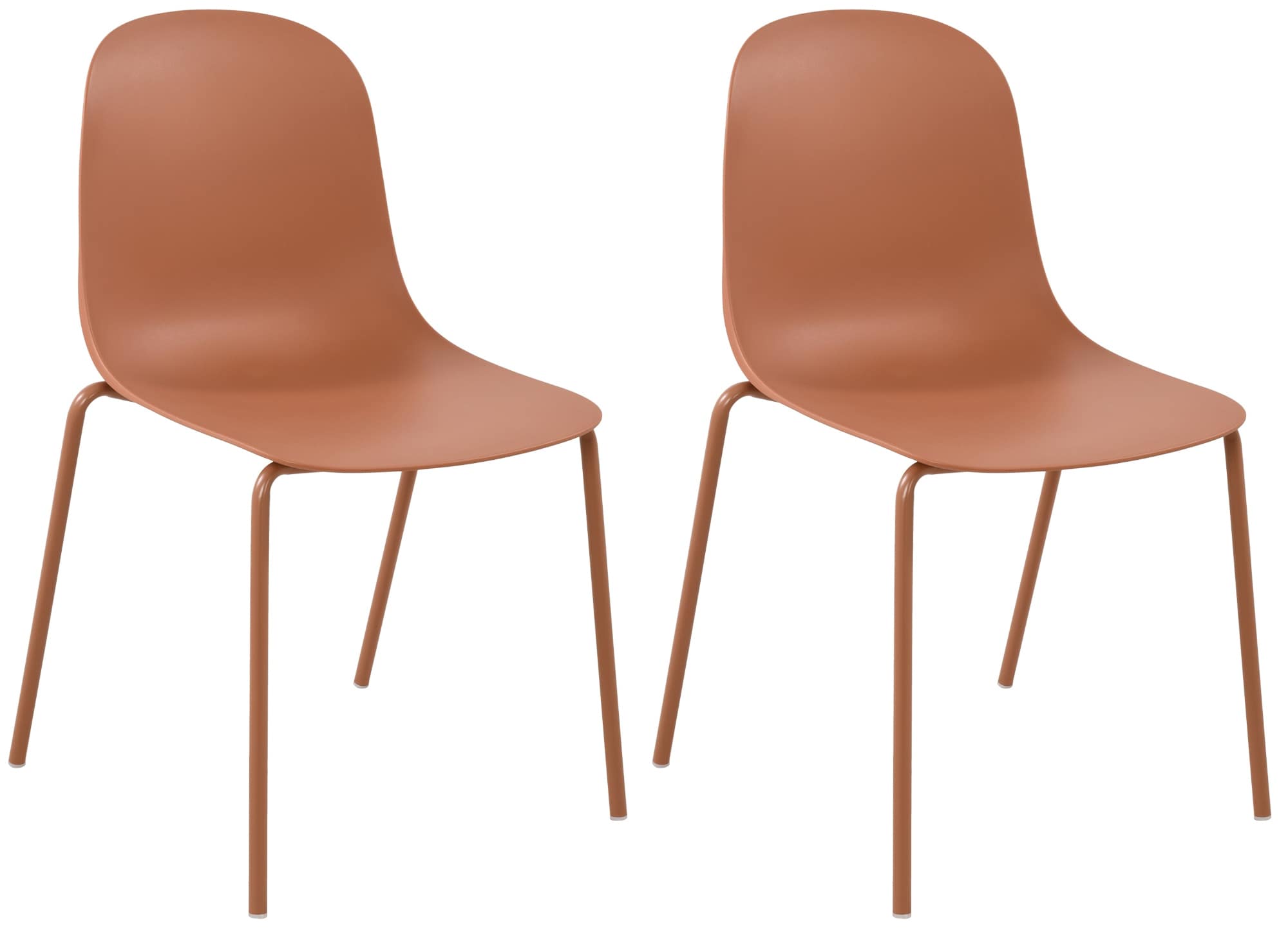 CLP 2er Set St&uuml;hle Hardin, stapelbare Gartenst&uuml;hle, wetterfest und UV-best&auml;ndig, Outdoor-Stuhl f&uuml;r Balkon, Terrasse und Esszimmer - Bild 1