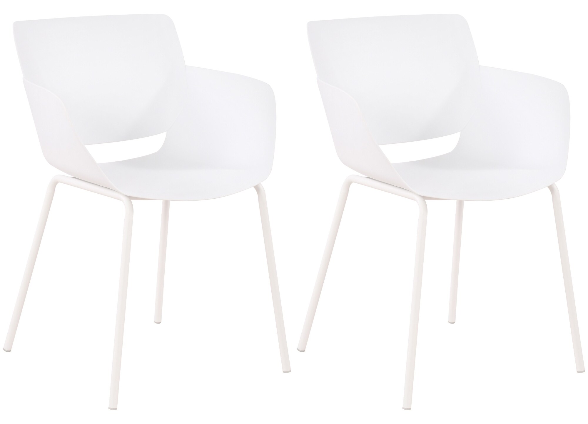 CLP 2er Set Gartenstuhl Alpena I wetterfest und UV-best&auml;ndig I Metallgestell I Sessel f&uuml;r drau&szlig;en I Esszimmerstuhl - Bild 1