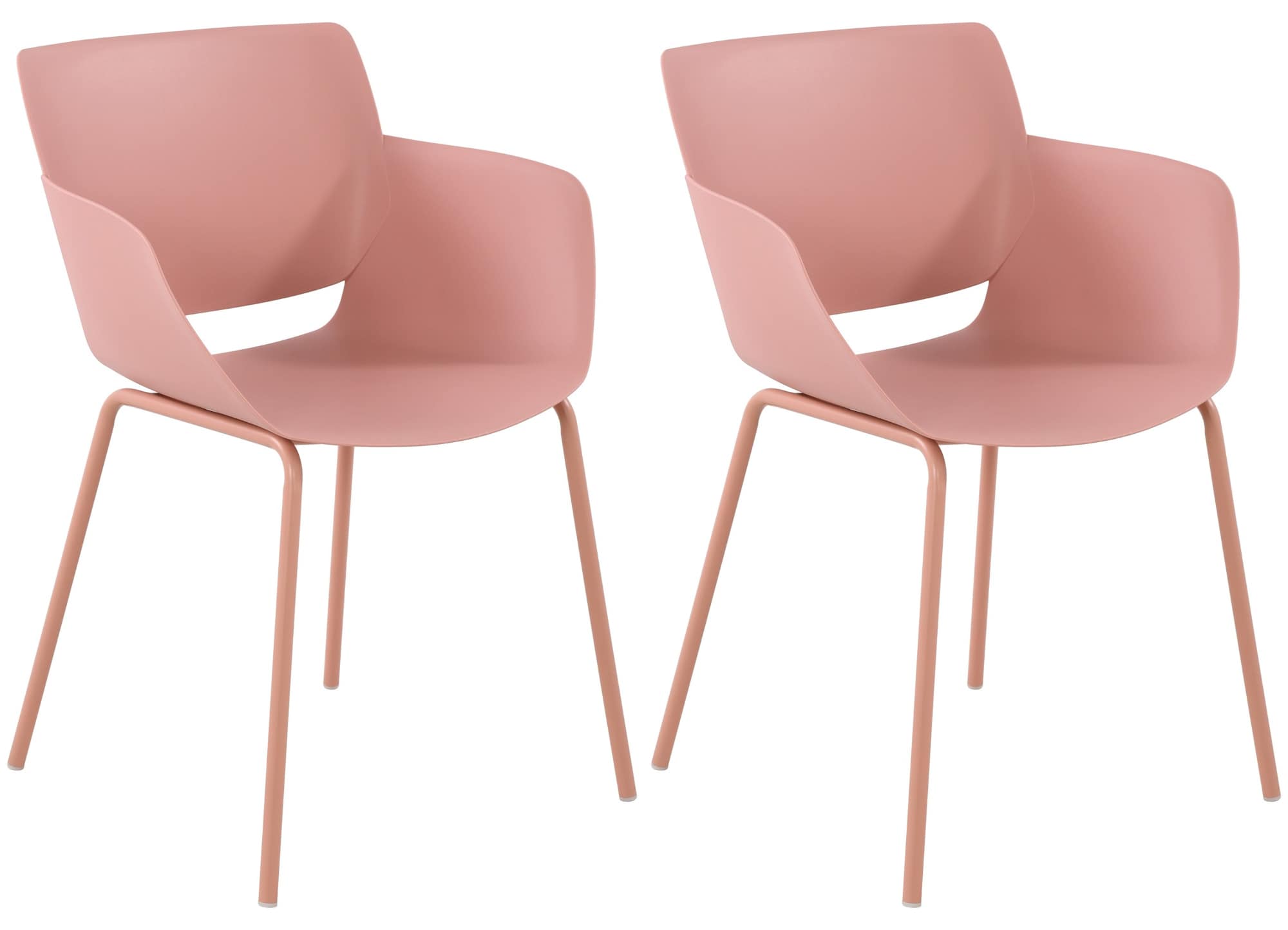 CLP 2er Set Gartenstuhl Alpena I wetterfest und UV-best&auml;ndig I Metallgestell I Sessel f&uuml;r drau&szlig;en I Esszimmerstuhl - Bild 1