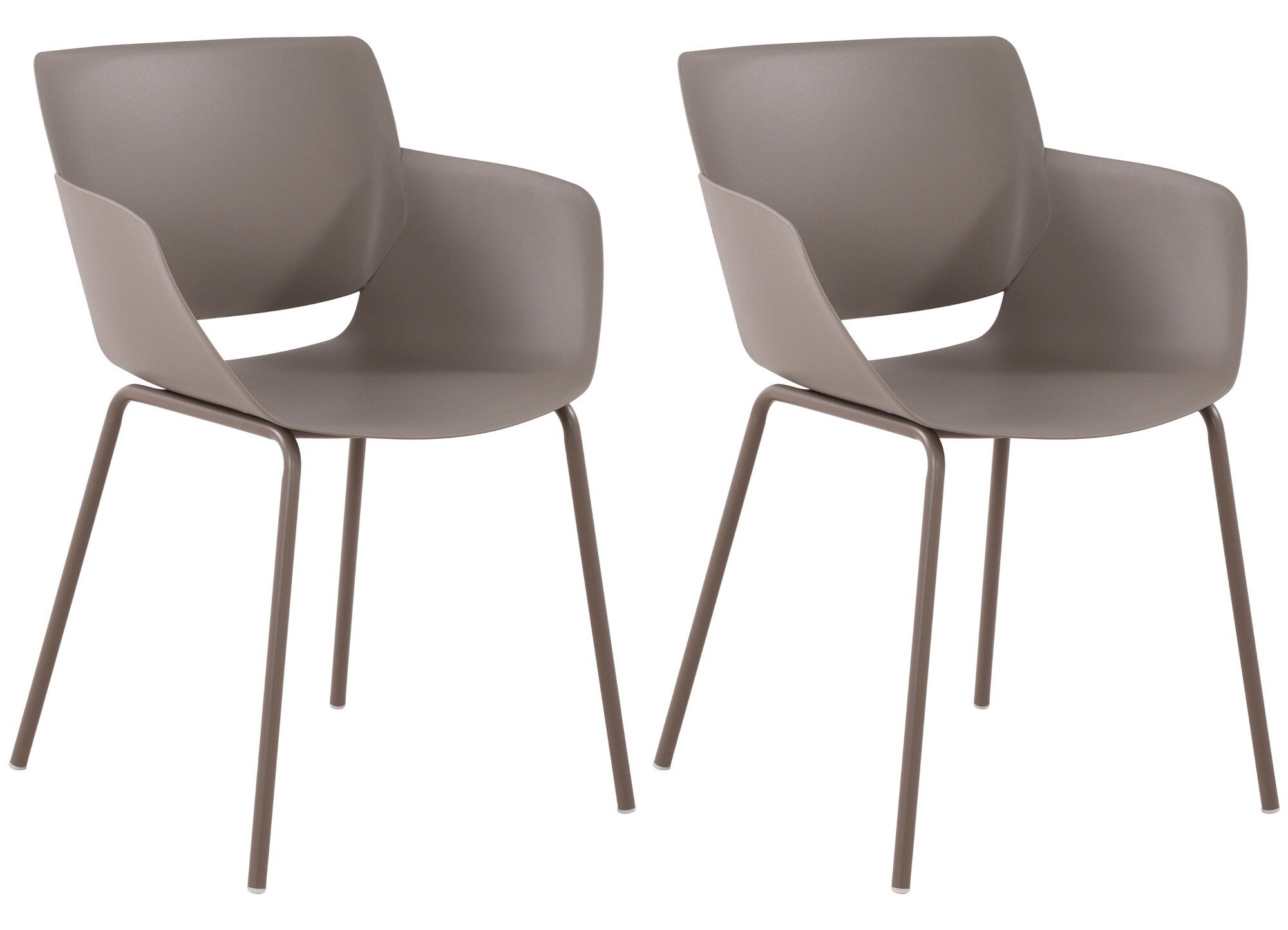 CLP 2er Set Gartenstuhl Alpena I wetterfest und UV-best&auml;ndig I Metallgestell I Sessel f&uuml;r drau&szlig;en I Esszimmerstuhl - Bild 1