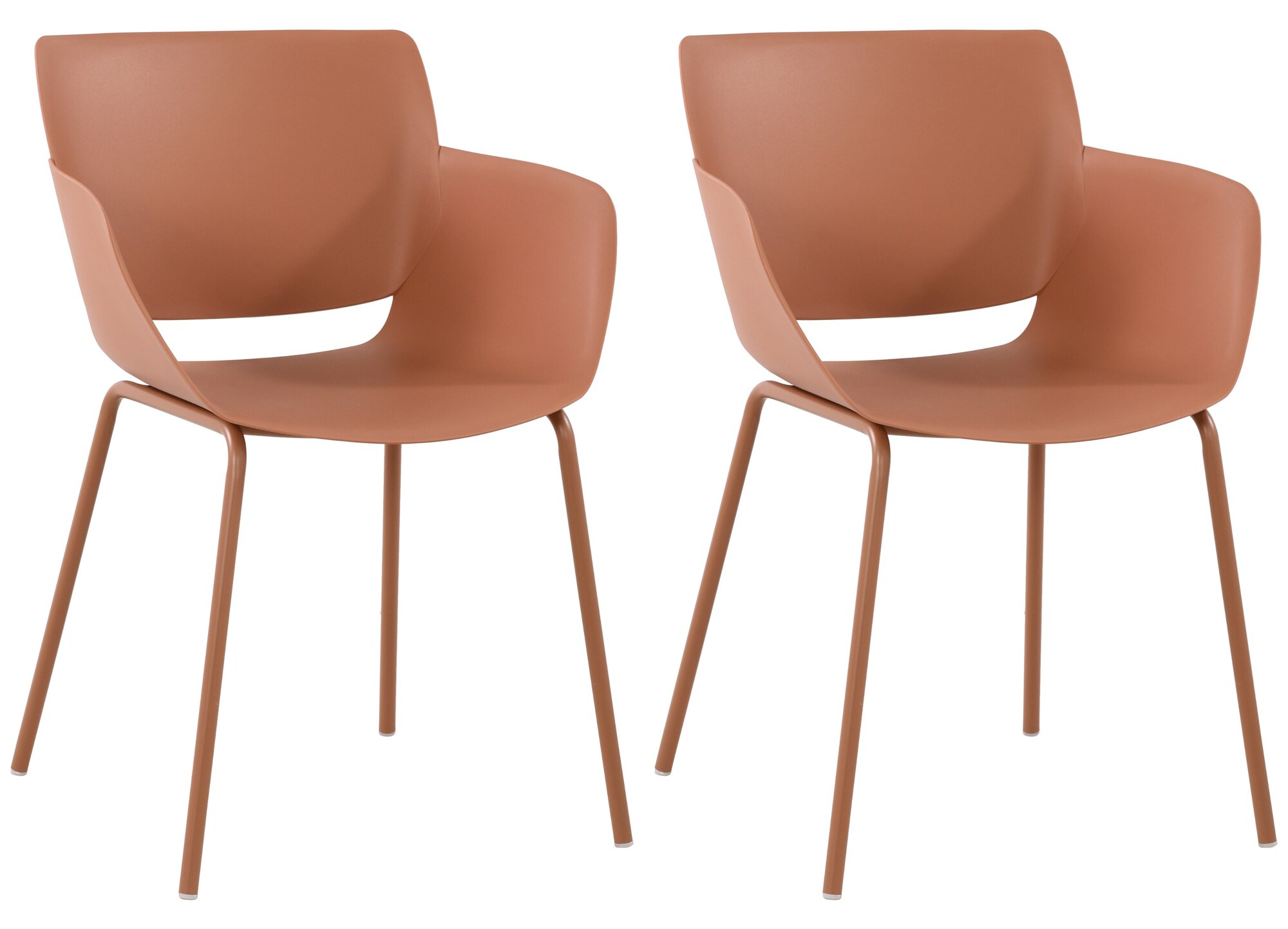 CLP 2er Set Gartenstuhl Alpena I wetterfest und UV-best&auml;ndig I Metallgestell I Sessel f&uuml;r drau&szlig;en I Esszimmerstuhl - Bild 1