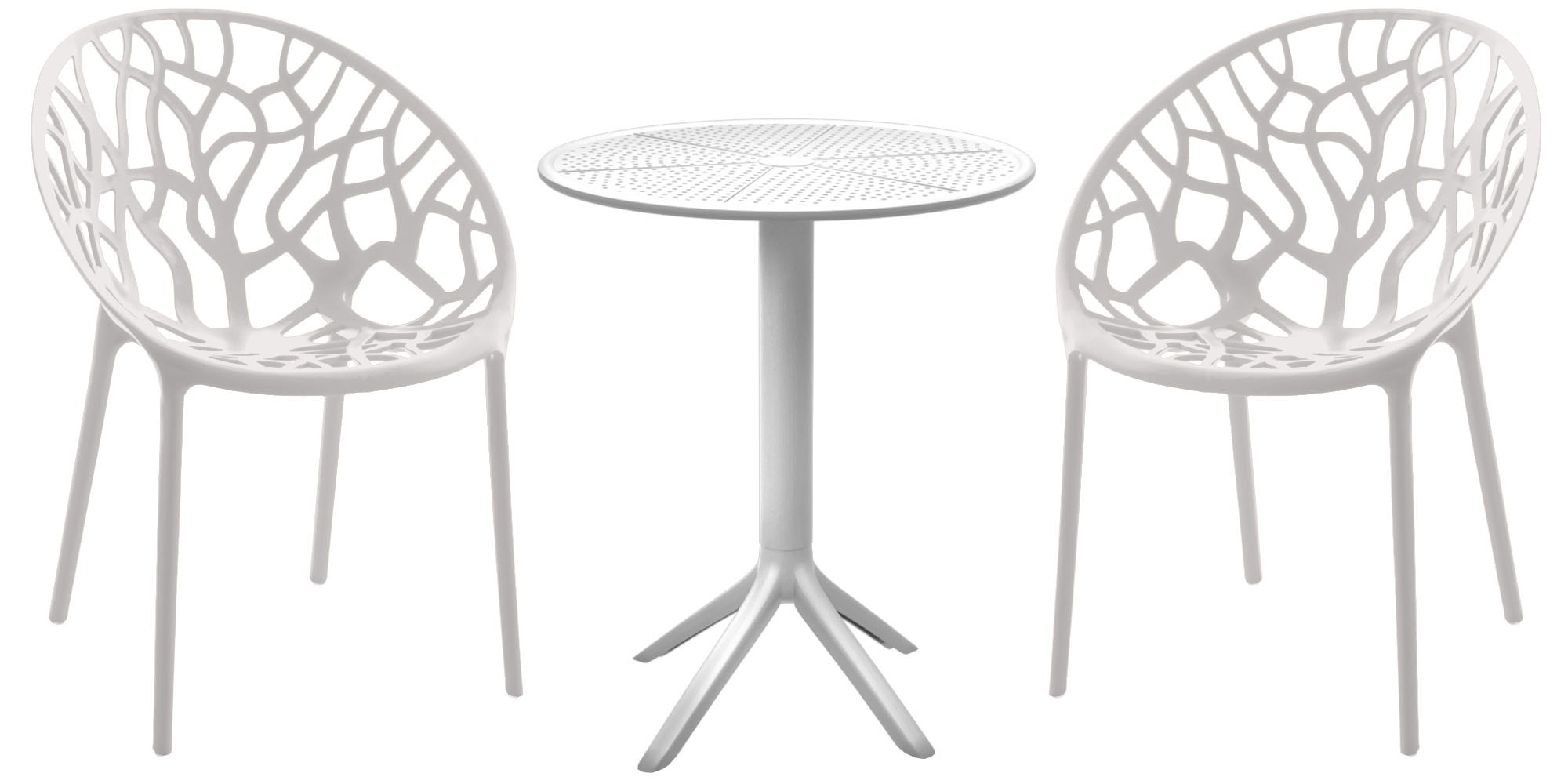 CLP Sitzgruppe Set, moderner Stil, hochwertiges Gestell schwarz, ideal f&uuml;r Esszimmer, Wohnk&uuml;che, Serie Hoscana - Bild 1