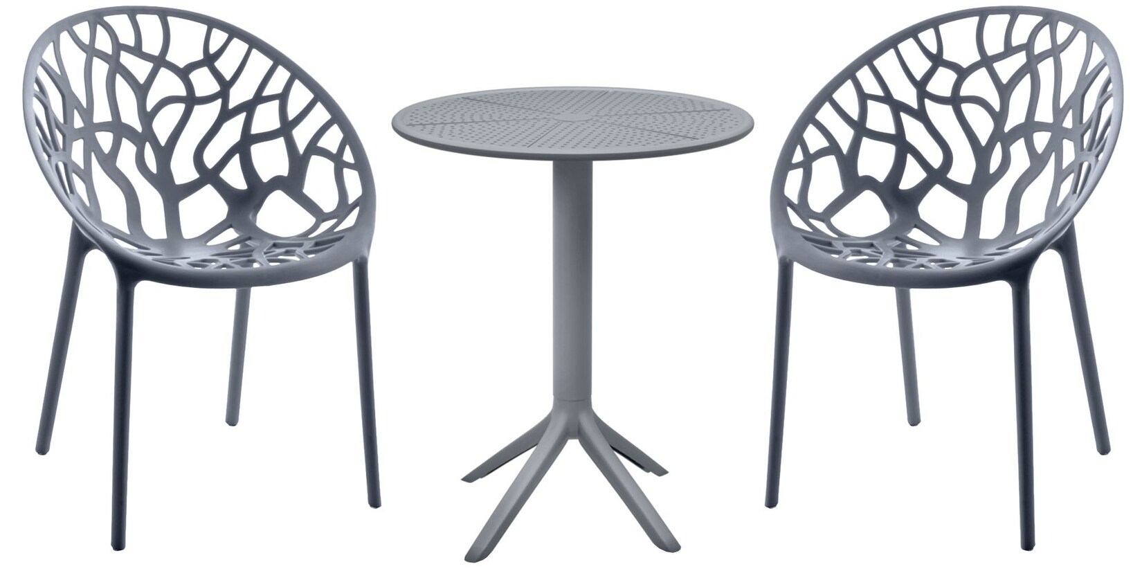 CLP Sitzgruppe Set, moderner Stil, hochwertiges Gestell schwarz, ideal für Esszimmer, Wohnküche, Serie Hoscana