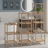 CLP Badregal stehend Bambus Zinnien, Holzregal Badezimmer schmal,  Kchenregal stabil und belastbar, Tragfhigkeit 10 kg pro Regalboden online  kaufen bei Netto