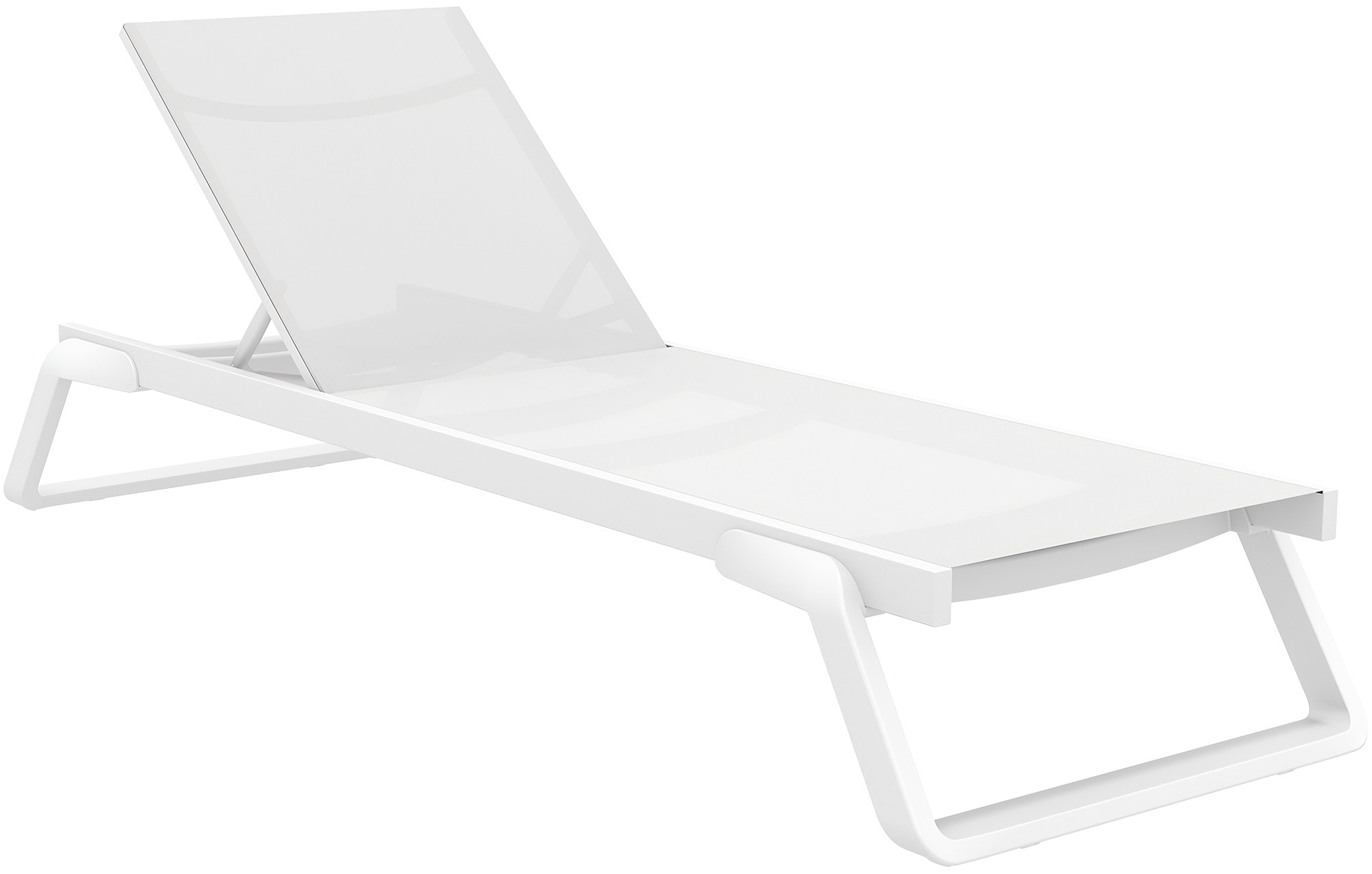 CLP Sonnenliege Tropic stilvolle Gartenliege aus GFK mit Rollen und verstellbarer R&uuml;ckenlehne wetterfest f&uuml;r Terrasse und Garten - Bild 1