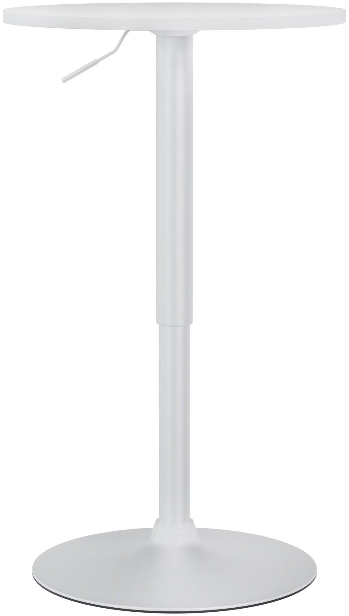 CLP Stehtisch rund h&ouml;henverstellbar Xanten, Bartisch drehbar mit stabilem Gaslift, Metallgestell pulverbeschichtet rutschfest - Bild 1