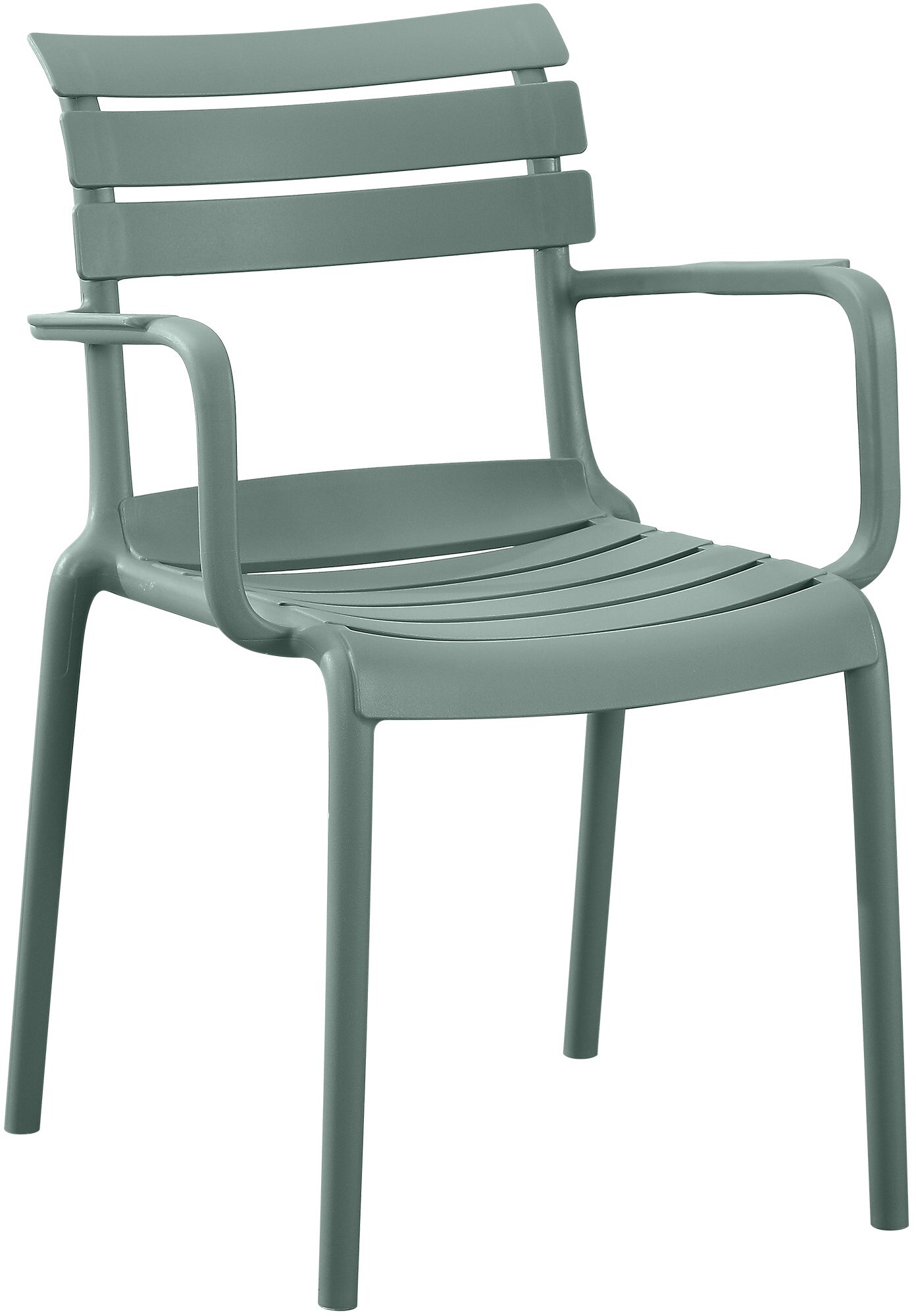 CLP Gartenstuhl stapelbar mit Armlehnen Joliya, Stapelstuhl Kunststoff wetterfest UV-best&auml;ndig, Outdoorstuhl bis 150 kg belastbar - Bild 1