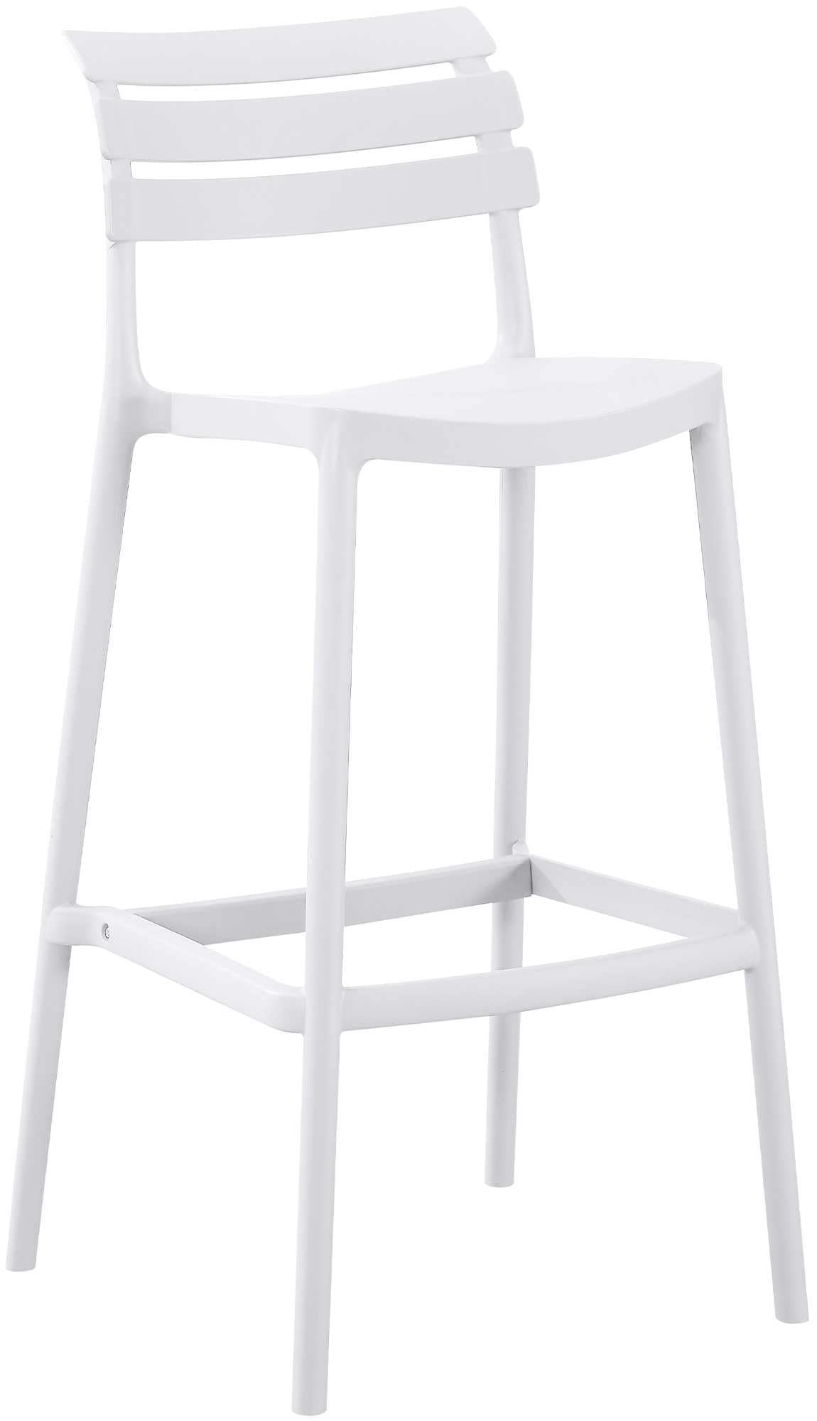 CLP Barhocker mit Lehne Rafan, Barstuhl Garten Kunststoff wetterfest UV-best&auml;ndig, Outdoor-Tresenhocker bis 150 kg belastbar robust - Bild 1