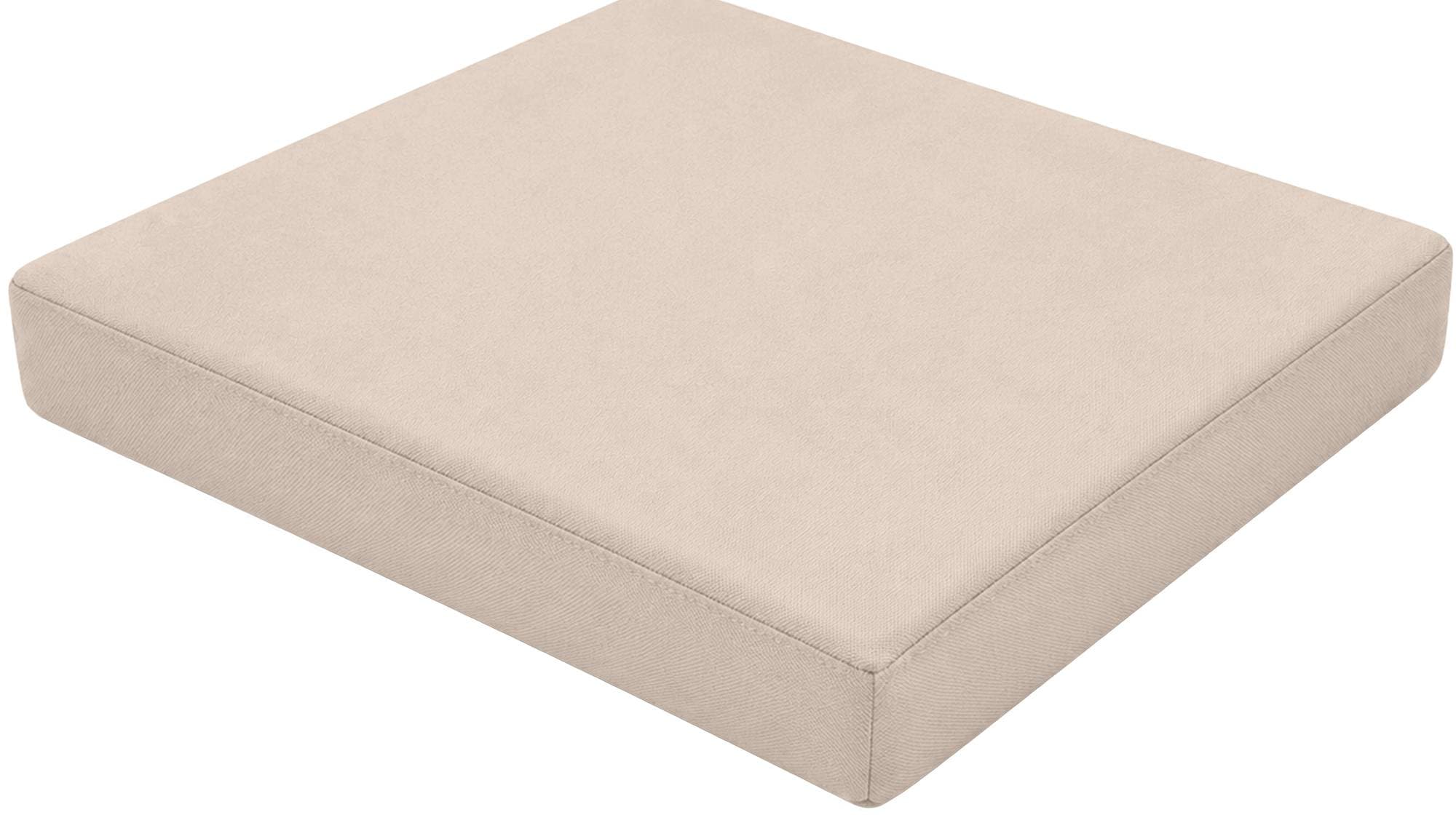 CLP Sitzkissen f&uuml;r Gartenstuhl Lotta, Stuhlauflage quadratisch mit 5 cm Polster, 600D Oxford Gewebe und Rei&szlig;verschluss, 51x43 cm Sitzfl&auml;chen - Bild 1