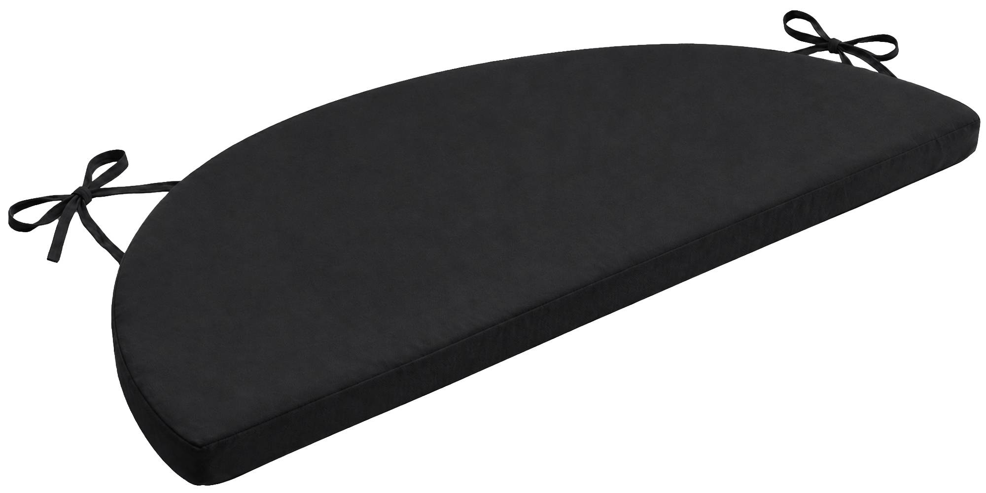 CLP Sitzkissen halbrunde Form, passend f&uuml;r Halbpavillon Rosie, 5 cm dicke Polsterung mit Rei&szlig;verschluss und Bindeb&auml;ndern, Bankauflage 115x57 cm - Bild 1