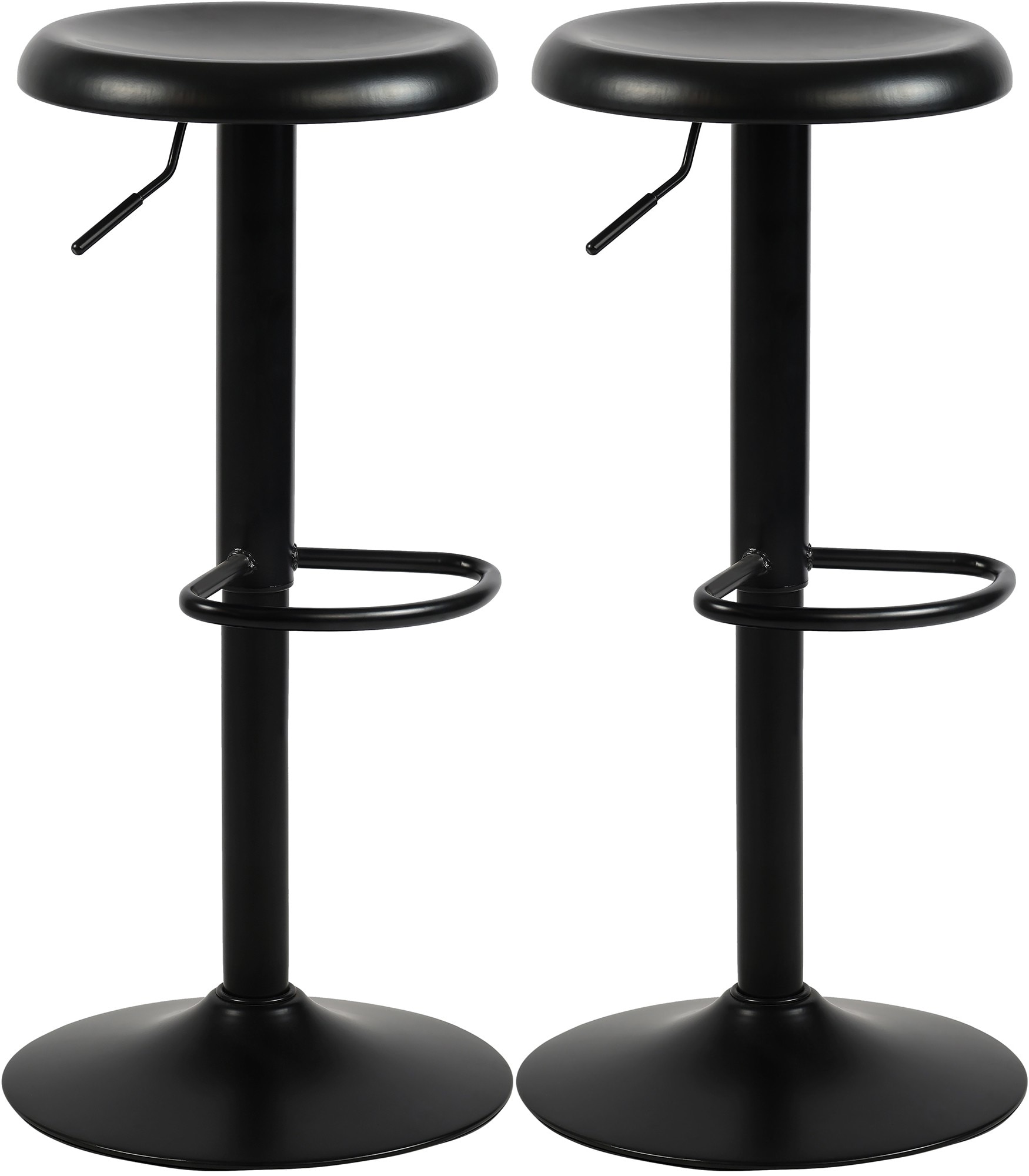 CLP Barhocker 2er Set Barstuhl Williston h&ouml;henverstellbar mit Fu&szlig;ablage, Tresenstuhl f&uuml;r die K&uuml;che, drehbar mit Bodenschoner - Bild 1