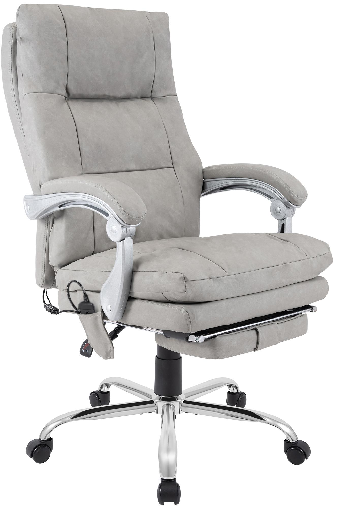 CLP B&uuml;rostuhl ergonomisch mit Massagefunktion Sirba, Schreibtischstuhl mit Heizfunktion und Fu&szlig;ablage, Drehstuhl h&ouml;henverstellbar bis 150 kg - Bild 1