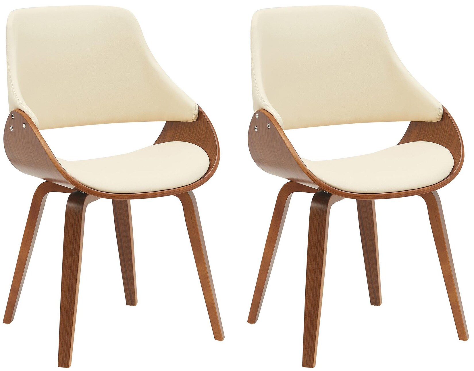 CLP Esszimmerstühle 2er Set  Vangale, mit Armlehne und Rückenlehne, gepolstert für hohen Sitzkomfort, Bugholzgestell | 04255716373917