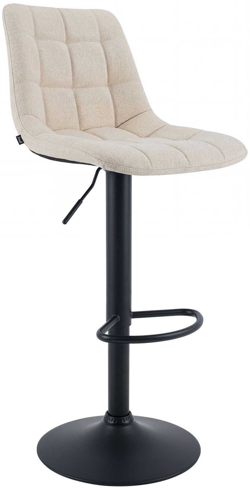 CLP Barhocker höhenverstellbar Mapun, Barstuhl 360° drehbar, gepolstert mit Metallgestell für Küche, Theke, Bar und Lounge