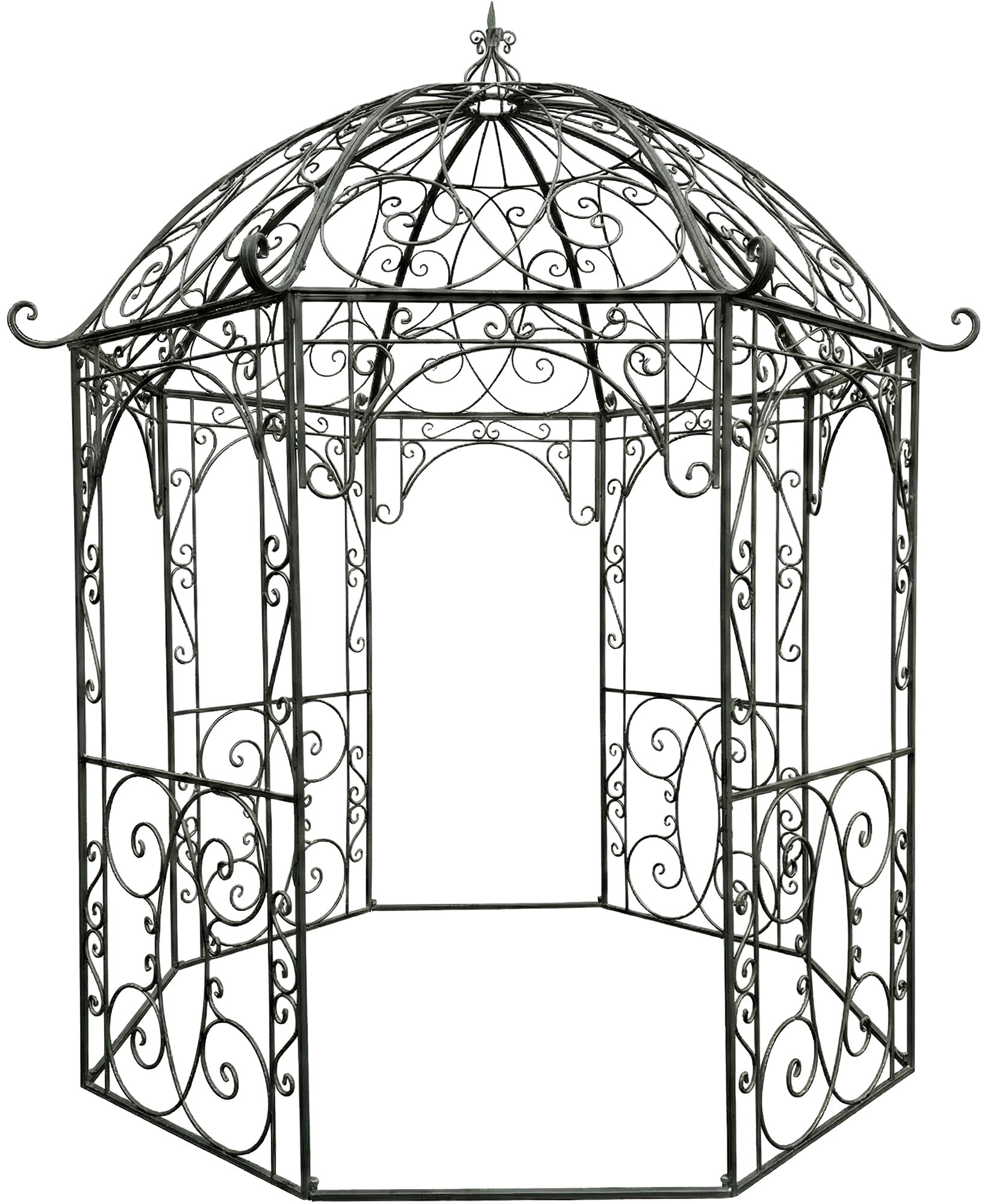 CLP Rosenpavillon aus Eisen Leila, Gartenpavillon im Jugendstil nostalgisch, Rankhilfe pulverbeschichtet f&uuml;r Kletterpflanzen und Rosen - Bild 1