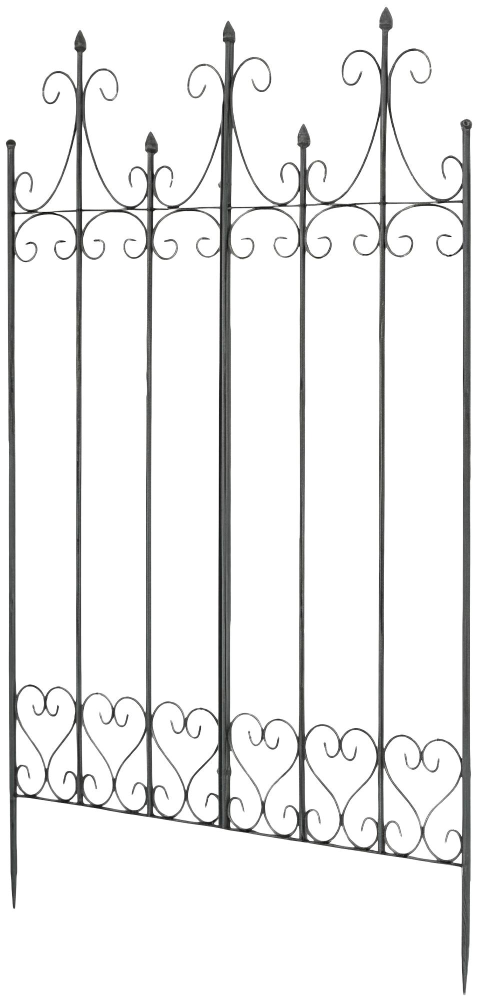 CLP Rankgitter Metall 130 cm hoch Flieder, stabile Rankhilfe f&uuml;r Kletterpflanzen, vormontiert, Landhausstil, Spalier Sichtschutz - Bild 1