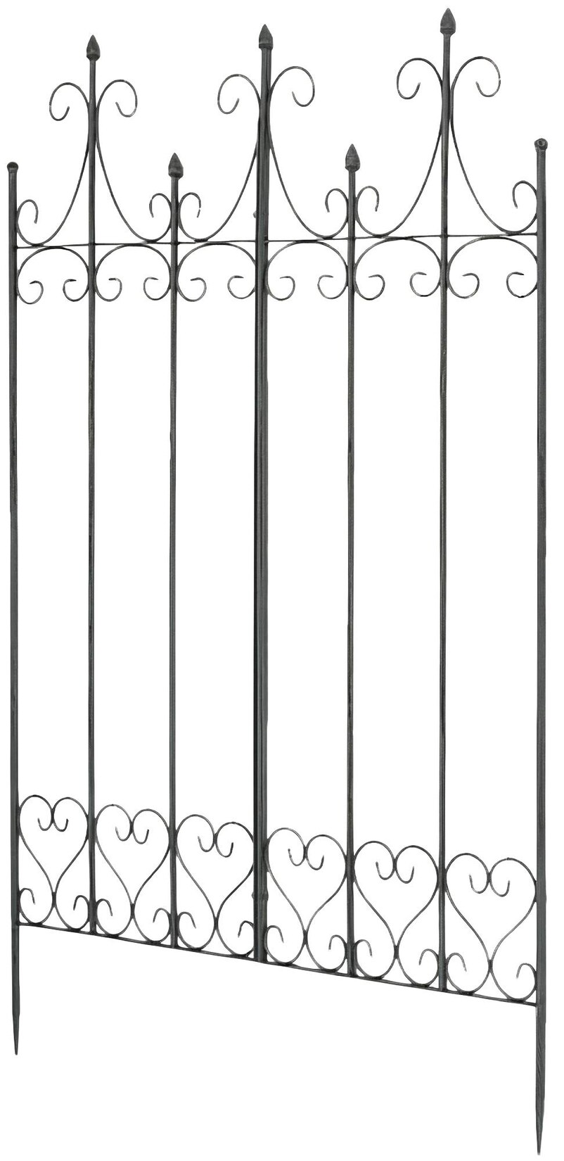 CLP Rankgitter Metall 130 cm hoch Flieder, stabile Rankhilfe für Kletterpflanzen, vormontiert, Landhausstil, Spalier Sichtschutz