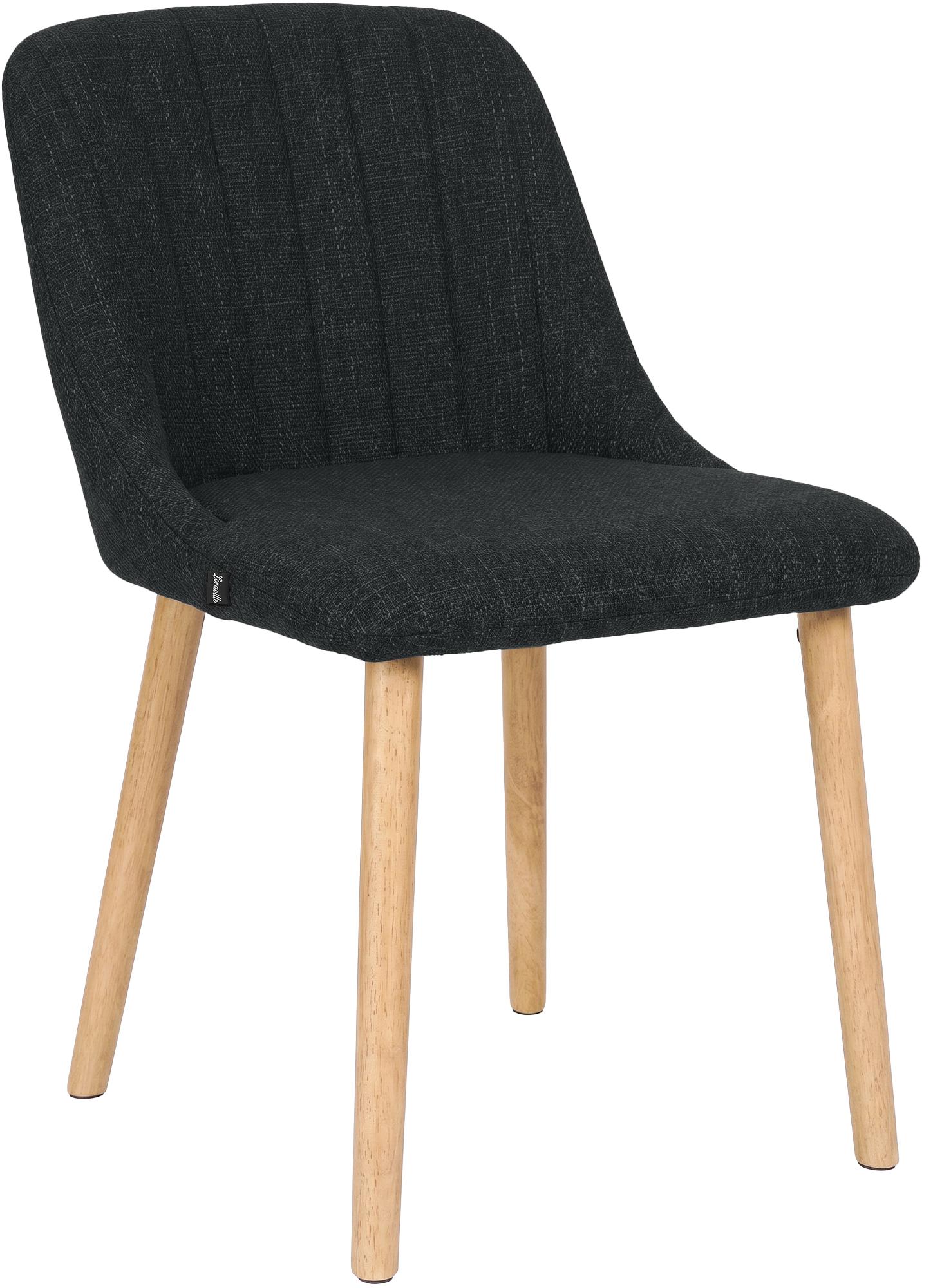 CLP Esszimmerstuhl gepolstert mit Lehne Arie, K&uuml;chenstuhl mit Stoffbezug, Polsterstuhl mit Holzgestell bis 150 kg, f&uuml;r K&uuml;che und Wohnbereich - Bild 1