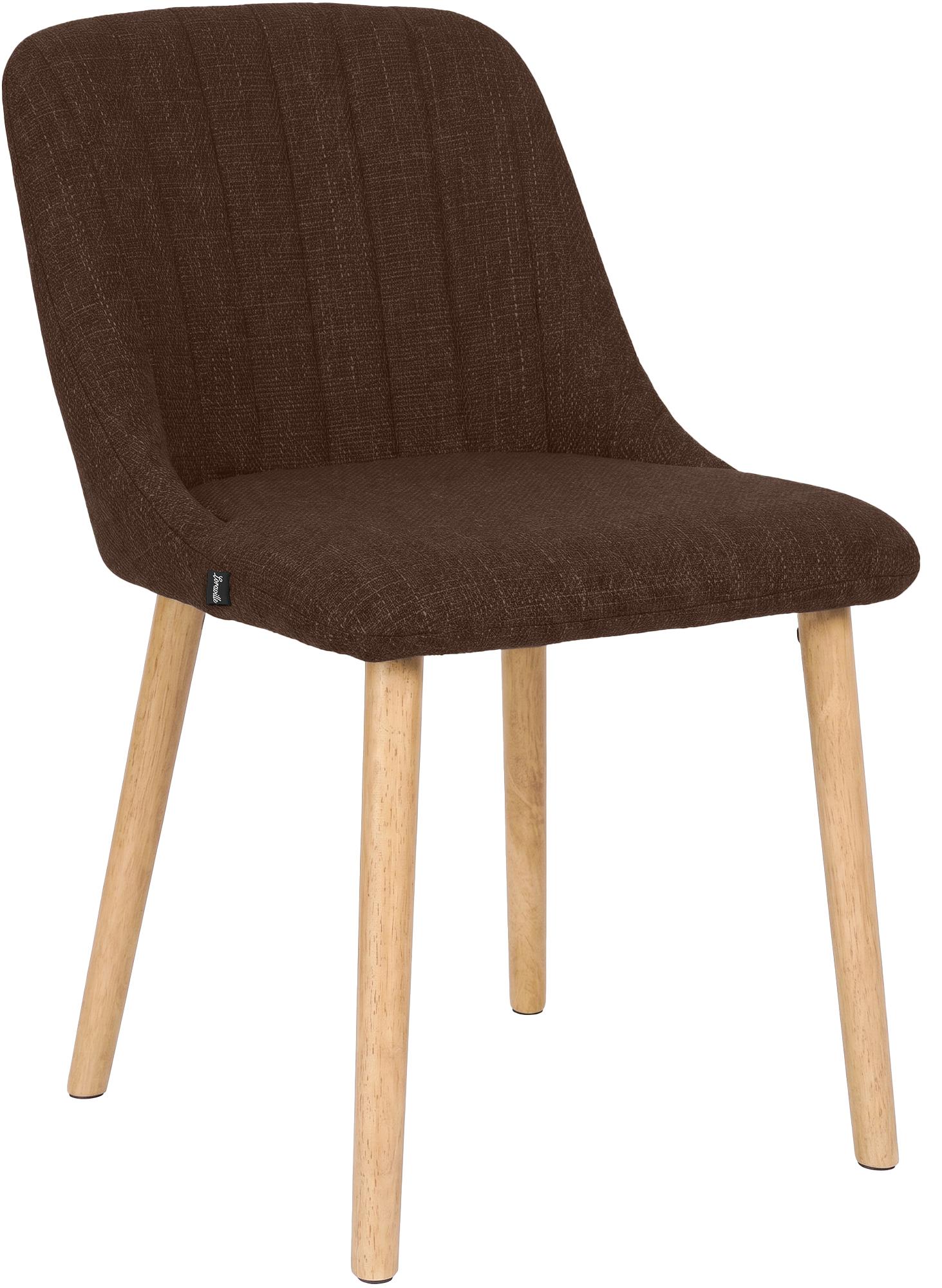 CLP Esszimmerstuhl gepolstert mit Lehne Arie, K&uuml;chenstuhl mit Stoffbezug, Polsterstuhl mit Holzgestell bis 150 kg, f&uuml;r K&uuml;che und Wohnbereich - Bild 1