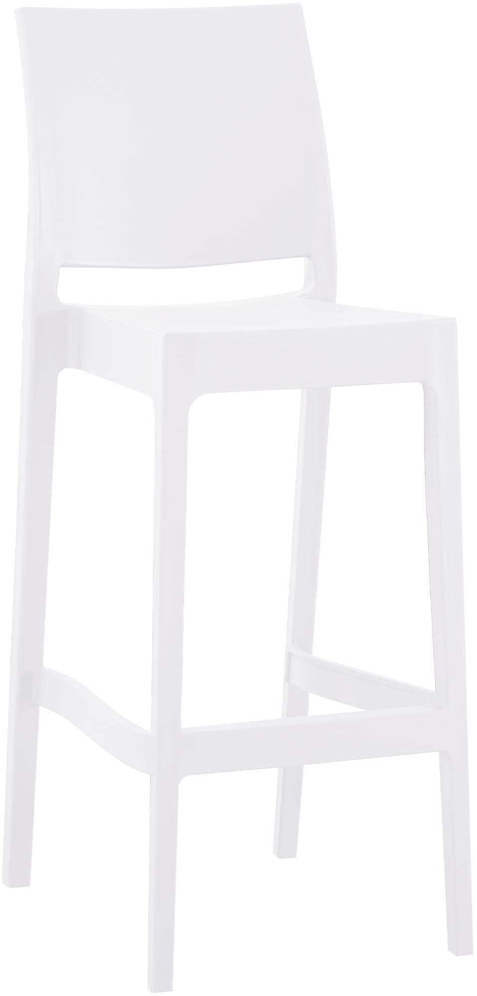 CLP Barhocker outdoor stapelbar Flamur, Gartenhocker f&uuml;r drau&szlig;en aus Kunststoff wetterfest UV-best&auml;ndig, Stapelhocker bis 150 kg belastbar - Bild 1