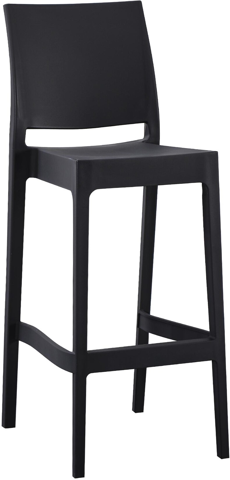 CLP Barhocker outdoor stapelbar Flamur, Gartenhocker für draußen aus Kunststoff wetterfest UV-beständig, Stapelhocker bis 150 kg belastbar