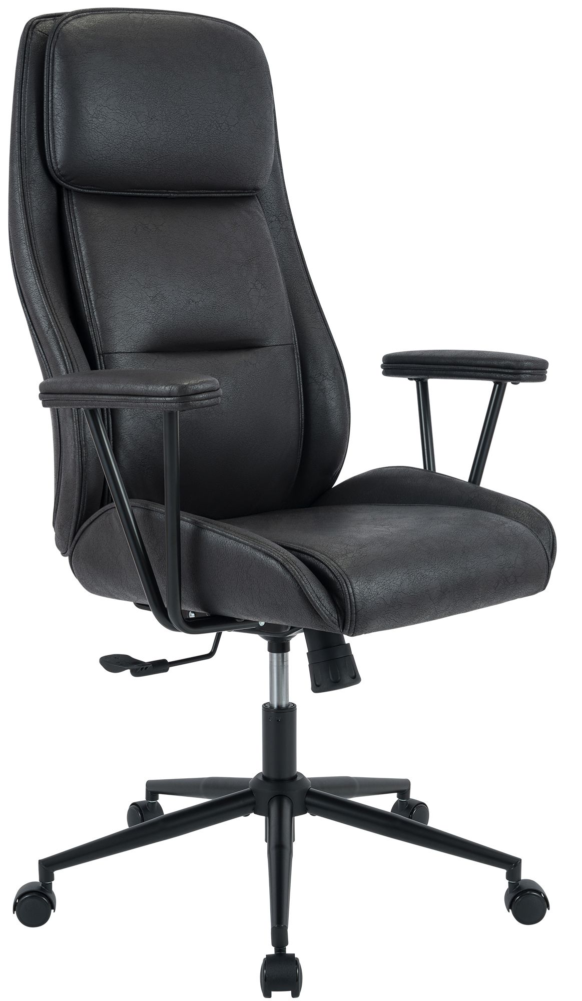 CLP B&uuml;rostuhl ergonomisch Siddar, Schreibtischstuhl Kunstleder R&uuml;ckenlehne mit 3-fach Neigungsverstellung, h&ouml;henverstellbar bis 135 kg - Bild 1