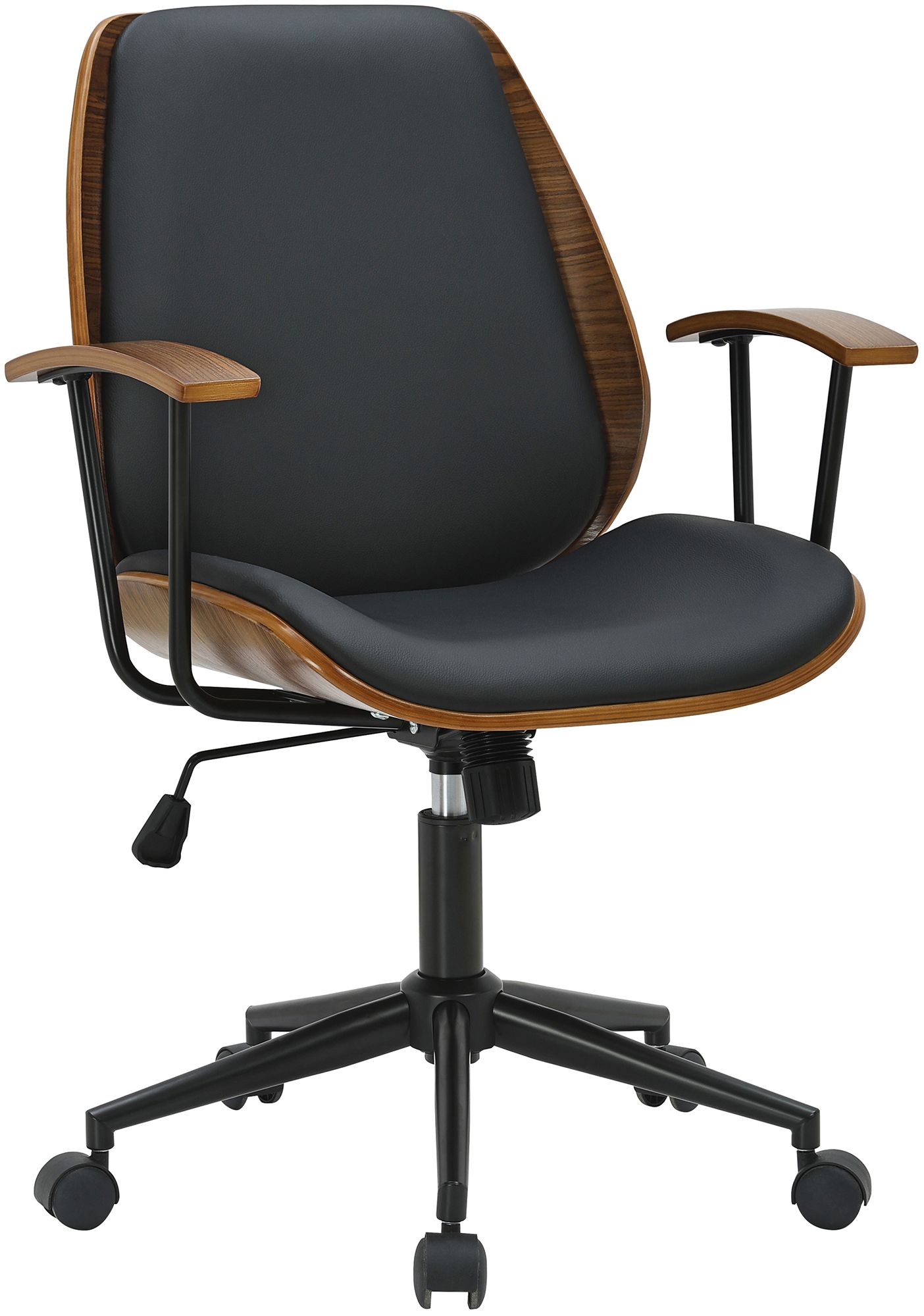 CLP B&uuml;rostuhl drehbar Arlondi mit Armlehnen, ergonomischer Schreibtischstuhl h&ouml;henverstellbar, Chefsessel ideal f&uuml;r B&uuml;ro und Home Office - Bild 1