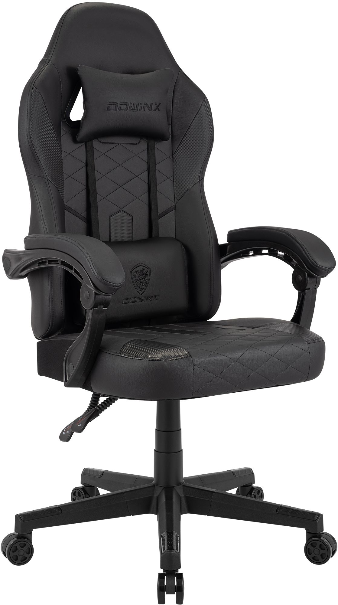 CLP Racing B&uuml;rostuhl ergonomisch Collins, Gamingstuhl mit Massagefunktion, verstellbare R&uuml;ckenlehne Kunstleder, Kissen, belastbar bis 150kg - Bild 1