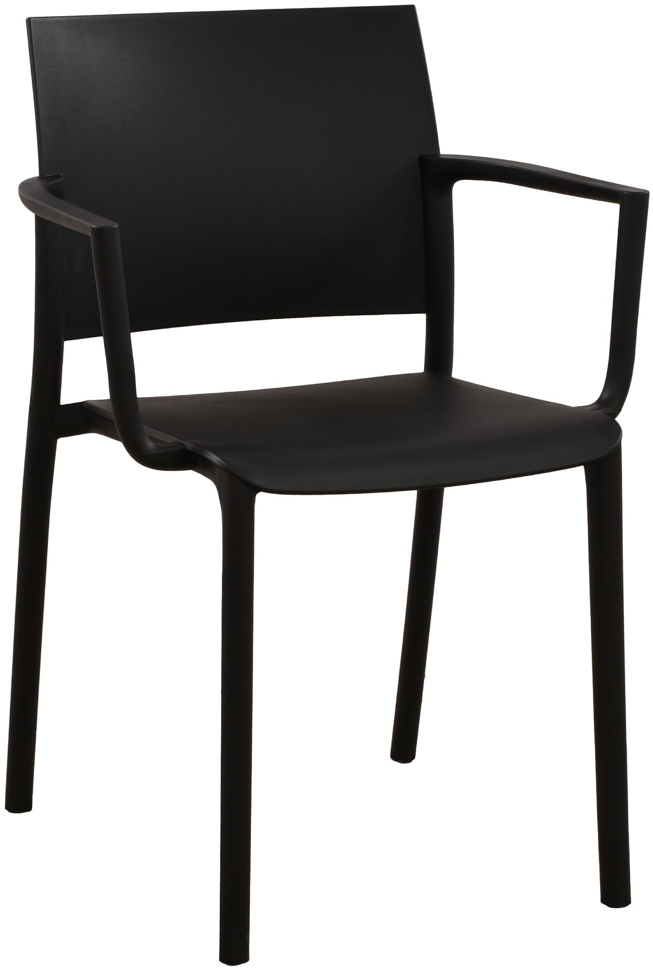 CLP Gartenstuhl stapelbar Valtor mit Armlehnen aus Kunststoff, wetterfest, ideal f&uuml;r Garten, Terrasse, Balkon und K&uuml;che, belastbar bis 150 kg - Bild 1