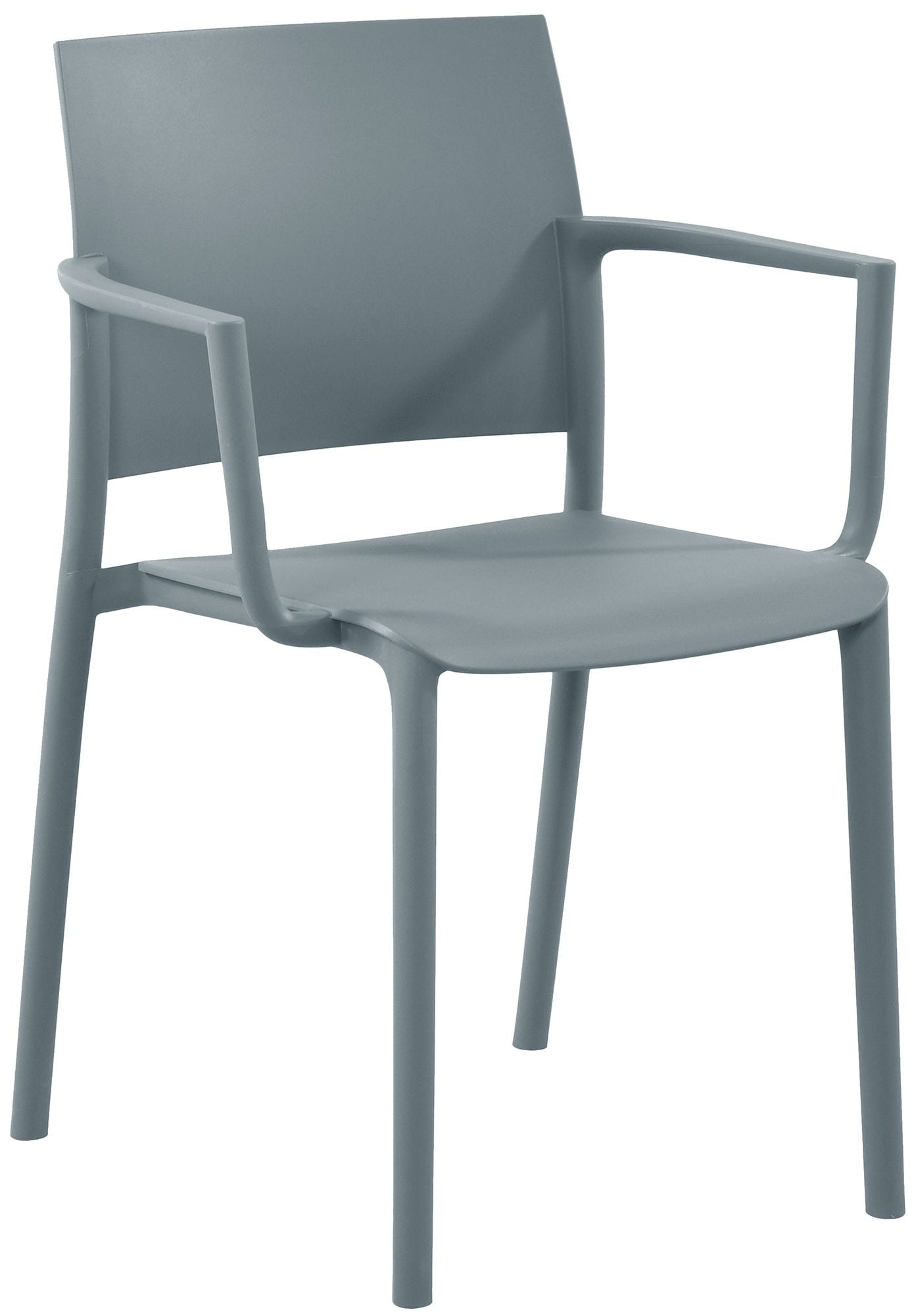 CLP Gartenstuhl stapelbar Valtor mit Armlehnen aus Kunststoff, wetterfest, ideal f&uuml;r Garten, Terrasse, Balkon und K&uuml;che, belastbar bis 150 kg - Bild 1