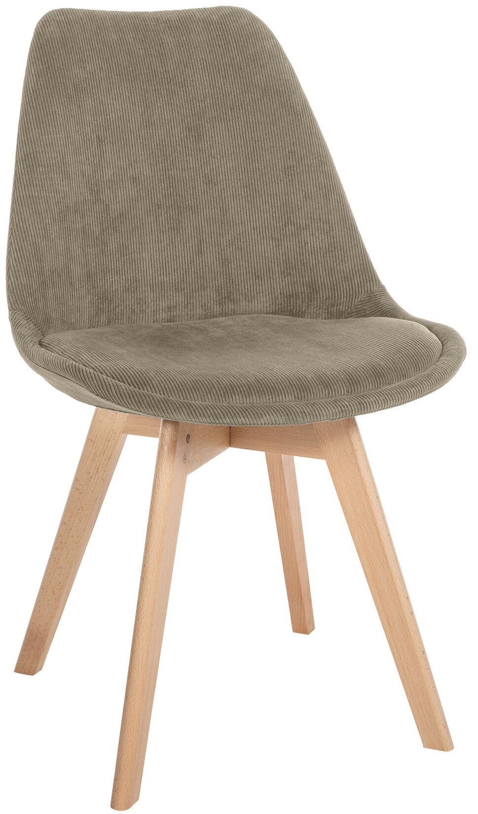 CLP Stuhl Linares Cord Farbe: taupe, Material: Cord