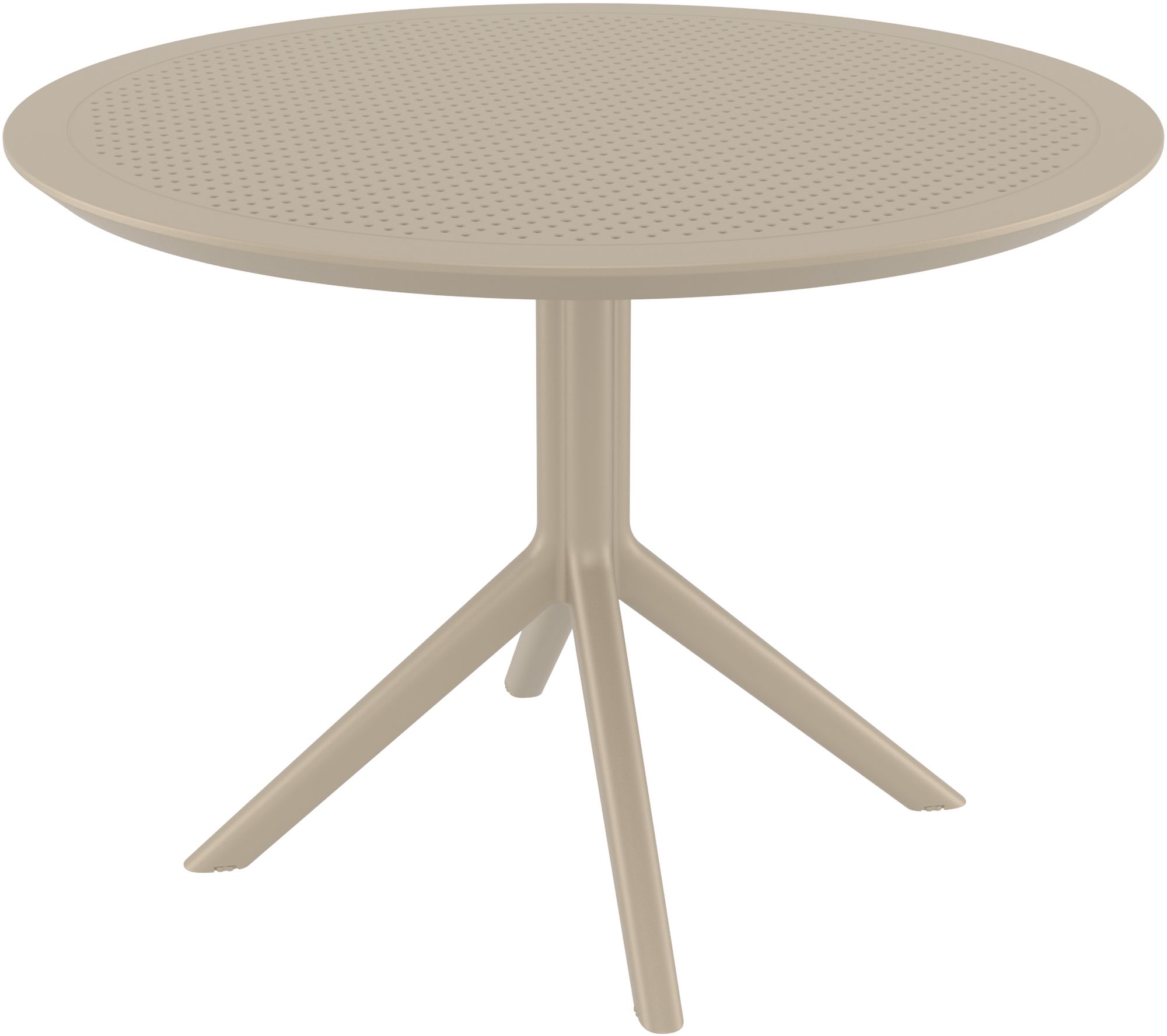 CLP Gartentisch wetterfest stabil Sky, Bistrotisch rund &Oslash; 105 cm H&ouml;he 74 cm, Outdoortisch Polypropylen UV-best&auml;ndig winterfest - Bild 1