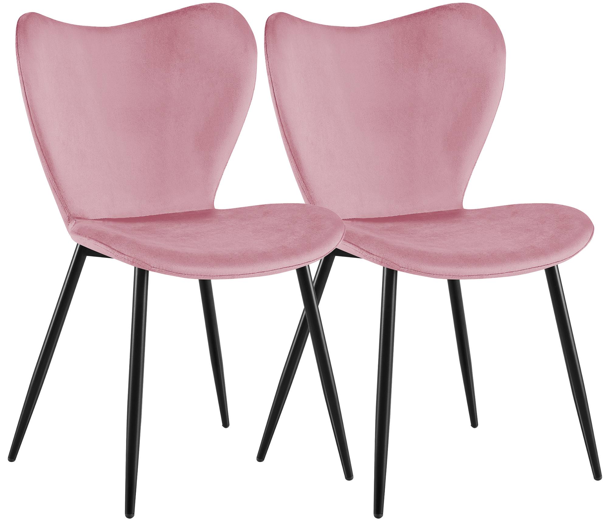 CLP Esszimmerst&uuml;hle 2er Set gepolstert Maika, Polsterst&uuml;hle ergonomisch mit R&uuml;ckenlehnen, K&uuml;chenst&uuml;hle mit Metallgestellen, belastbar bis 150 kg - Bild 1