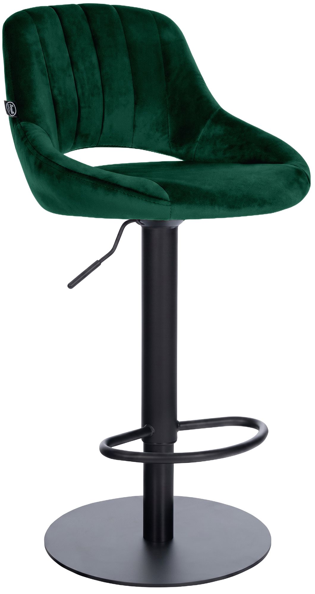 CLP Barhocker h&ouml;henverstellbar mit extra schwerem Standfu&szlig; und gepolsterter Sitzschale Milet, ideal f&uuml;r K&uuml;che und Bar, belastbar bis 150 kg - Bild 1